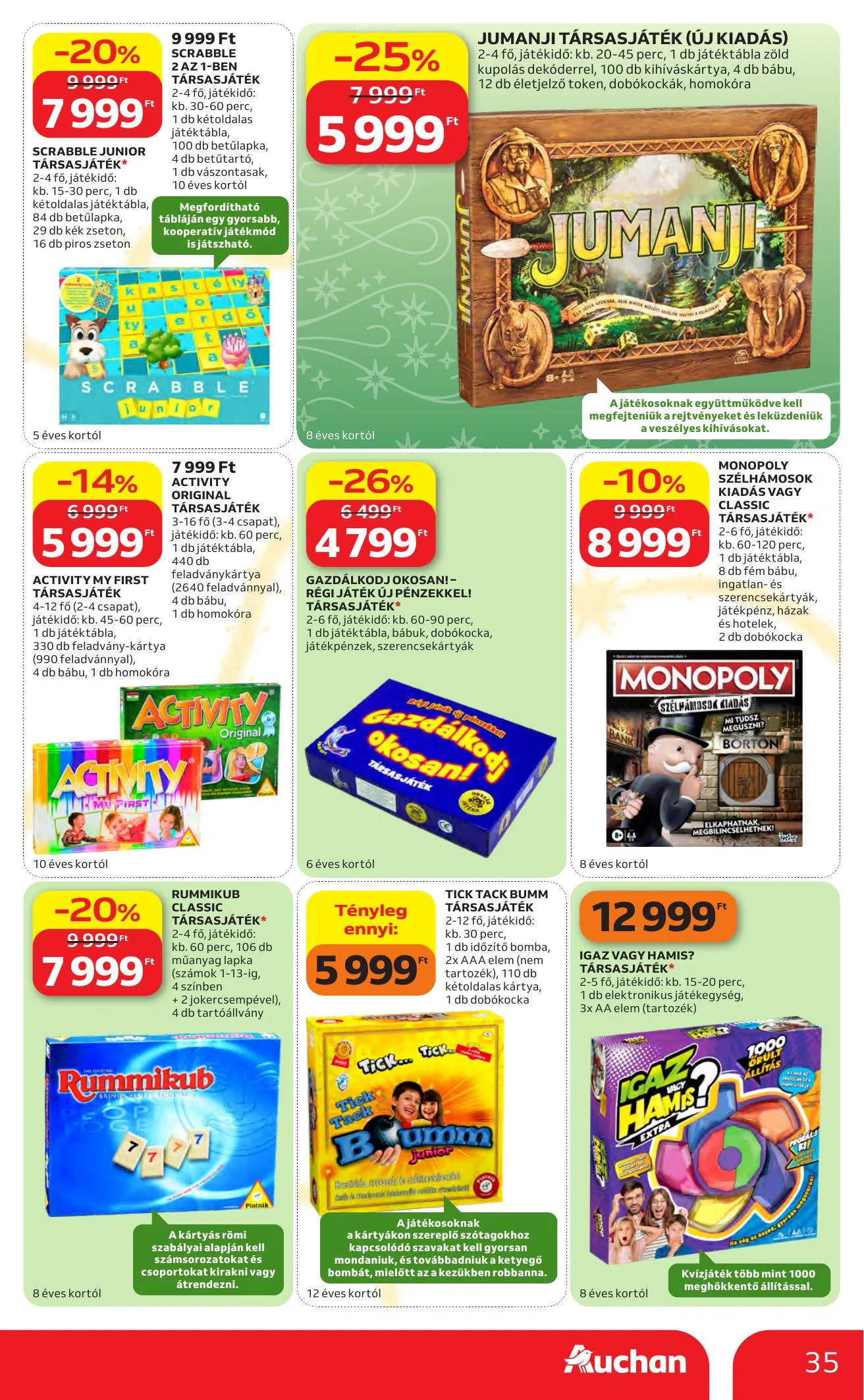 Auchan akciós újság Karácsonyi ajánlataink 10.22–11.25 – 35. oldal