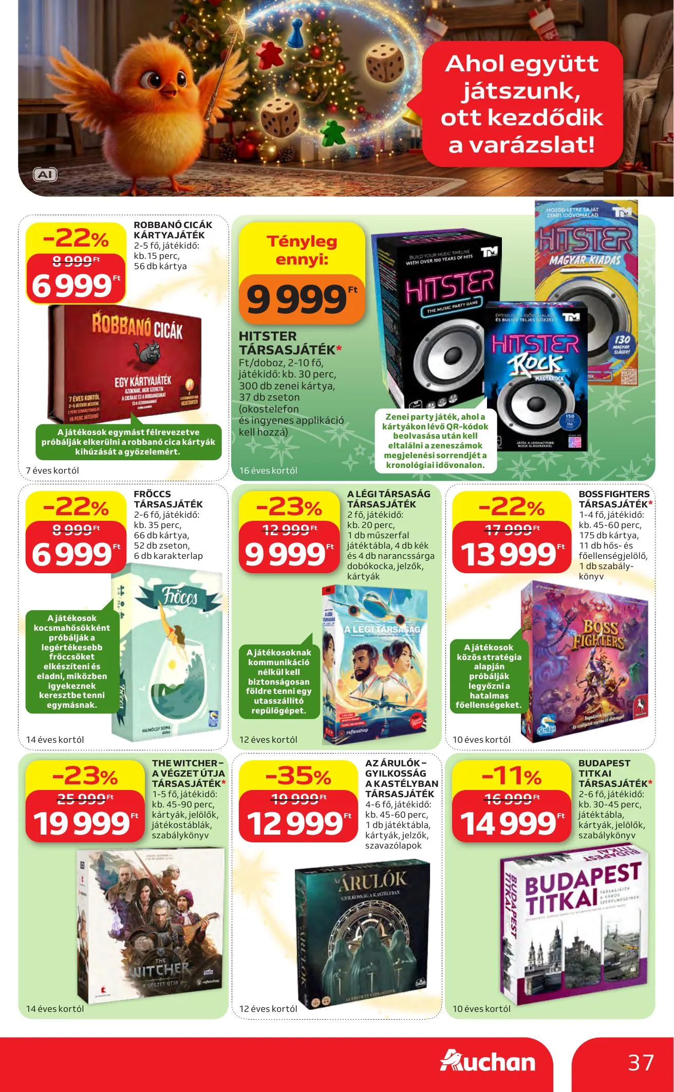 Auchan akciós újság Karácsonyi ajánlataink 10.22–11.25 – 37. oldal
