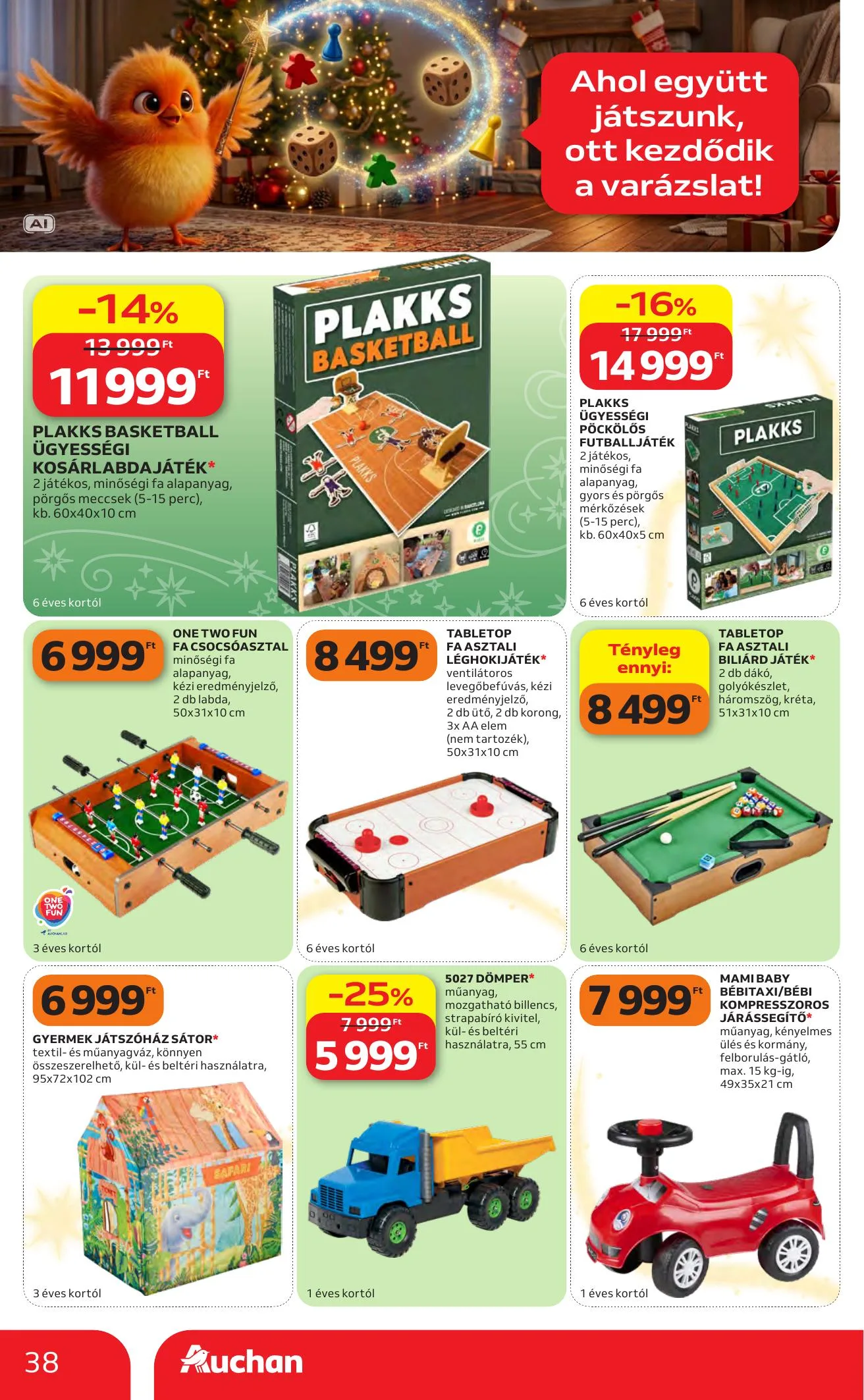 Auchan akciós újság Karácsonyi ajánlataink 10.22–11.25 – 38. oldal