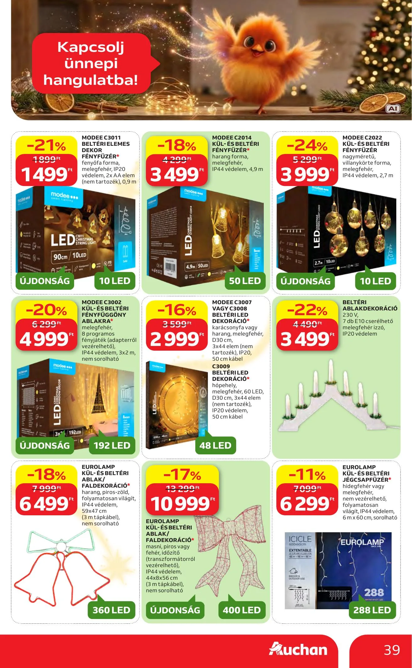 Auchan akciós újság Karácsonyi ajánlataink 10.22–11.25 – 39. oldal