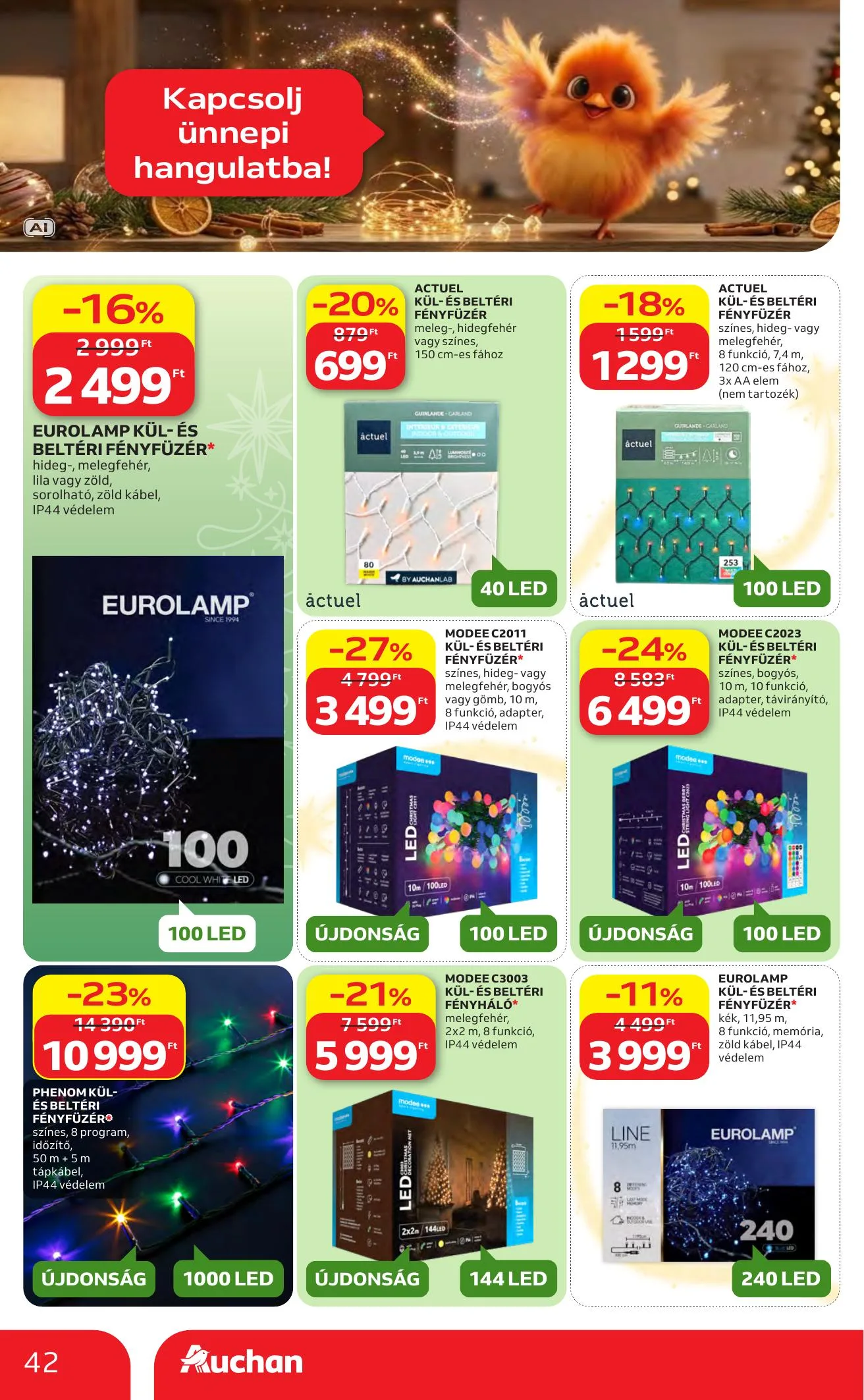 Auchan akciós újság Karácsonyi ajánlataink 10.22–11.25 – 42. oldal