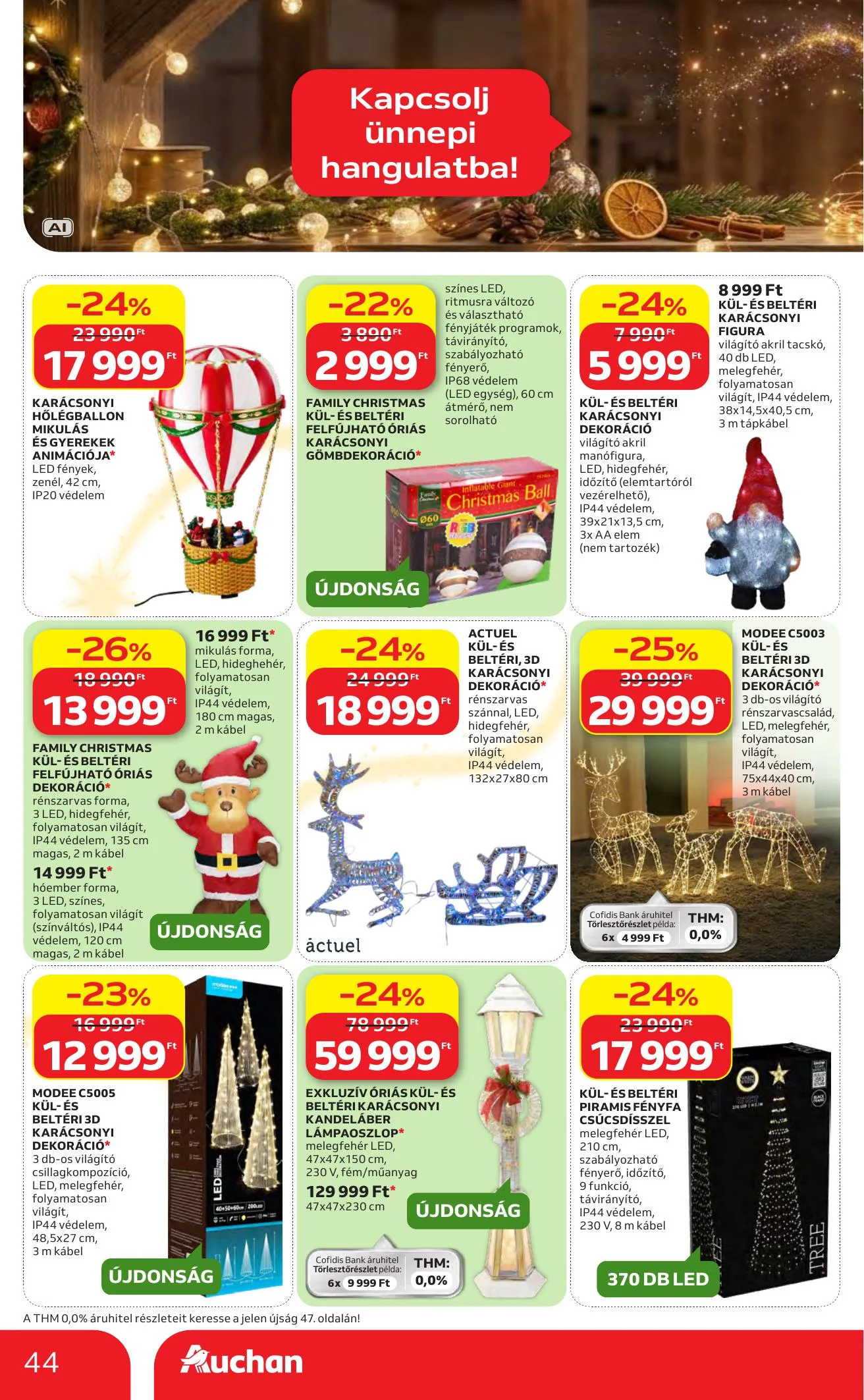Auchan akciós újság Karácsonyi ajánlataink 10.22–11.25 – 44. oldal