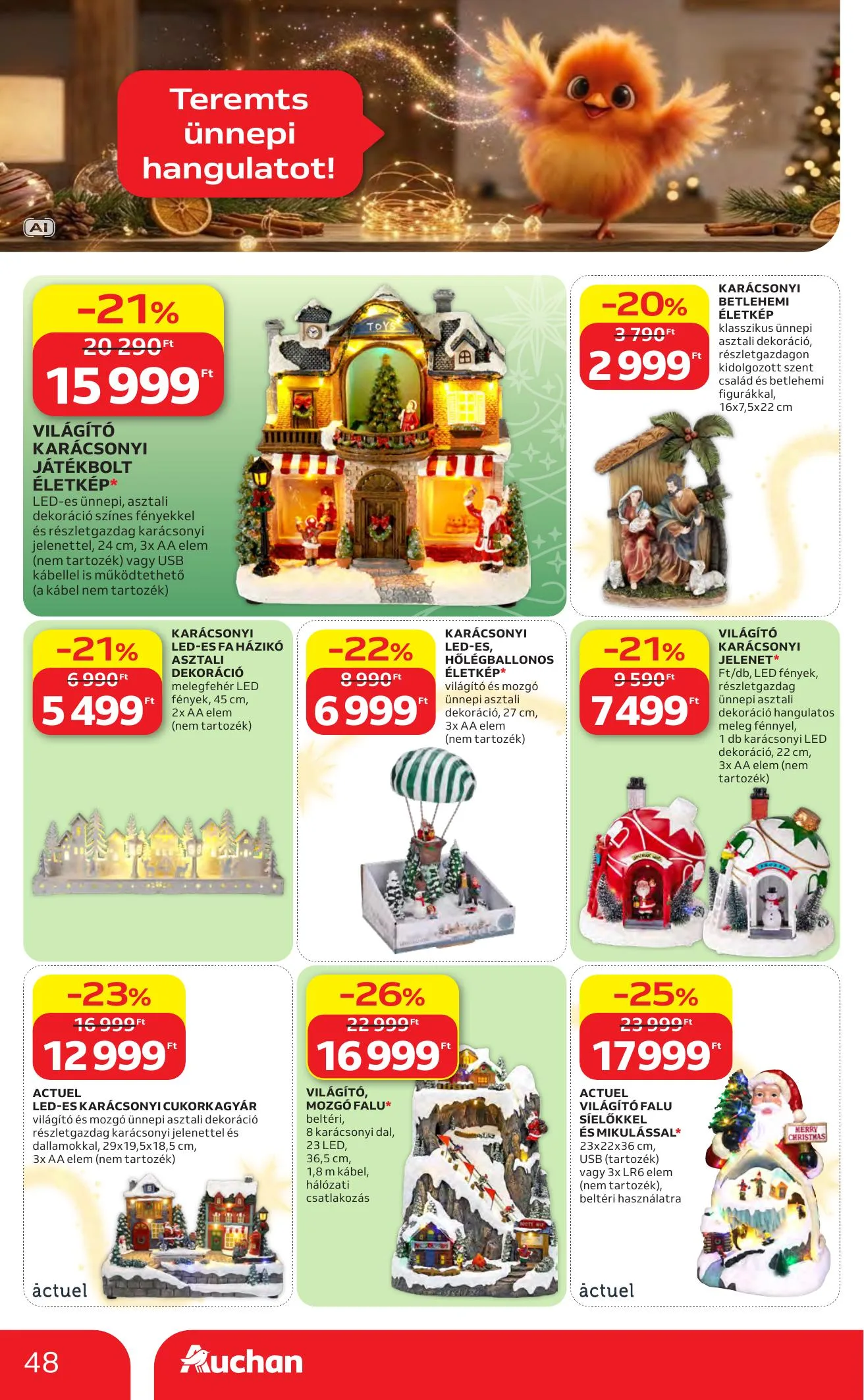 Auchan akciós újság Karácsonyi ajánlataink 10.22–11.25 – 48. oldal