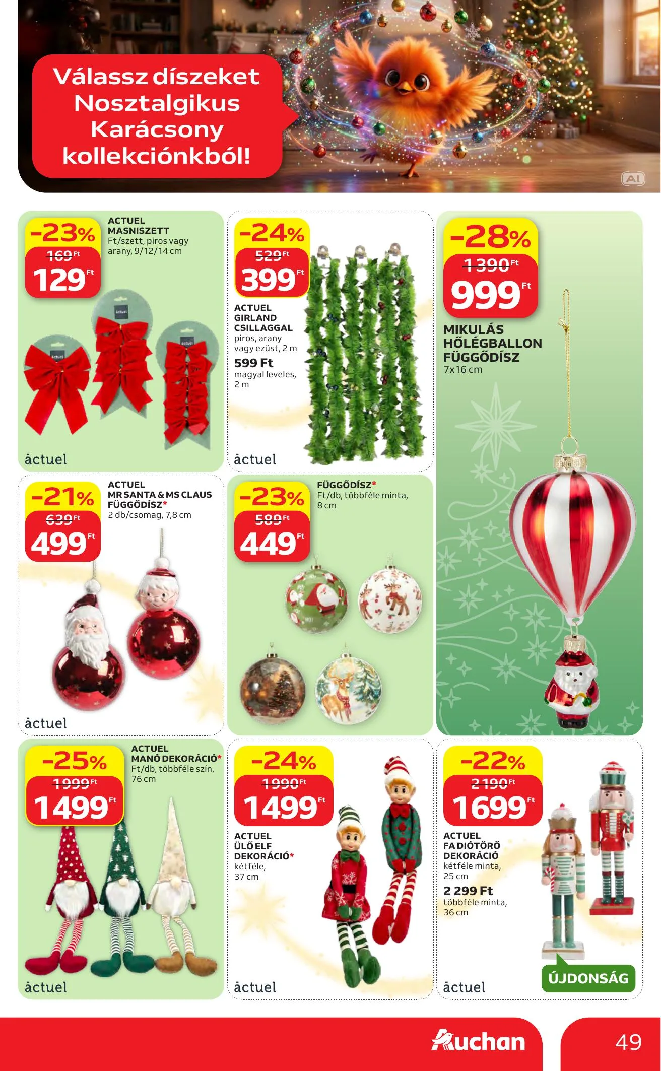 Auchan akciós újság Karácsonyi ajánlataink 10.22–11.25 – 49. oldal
