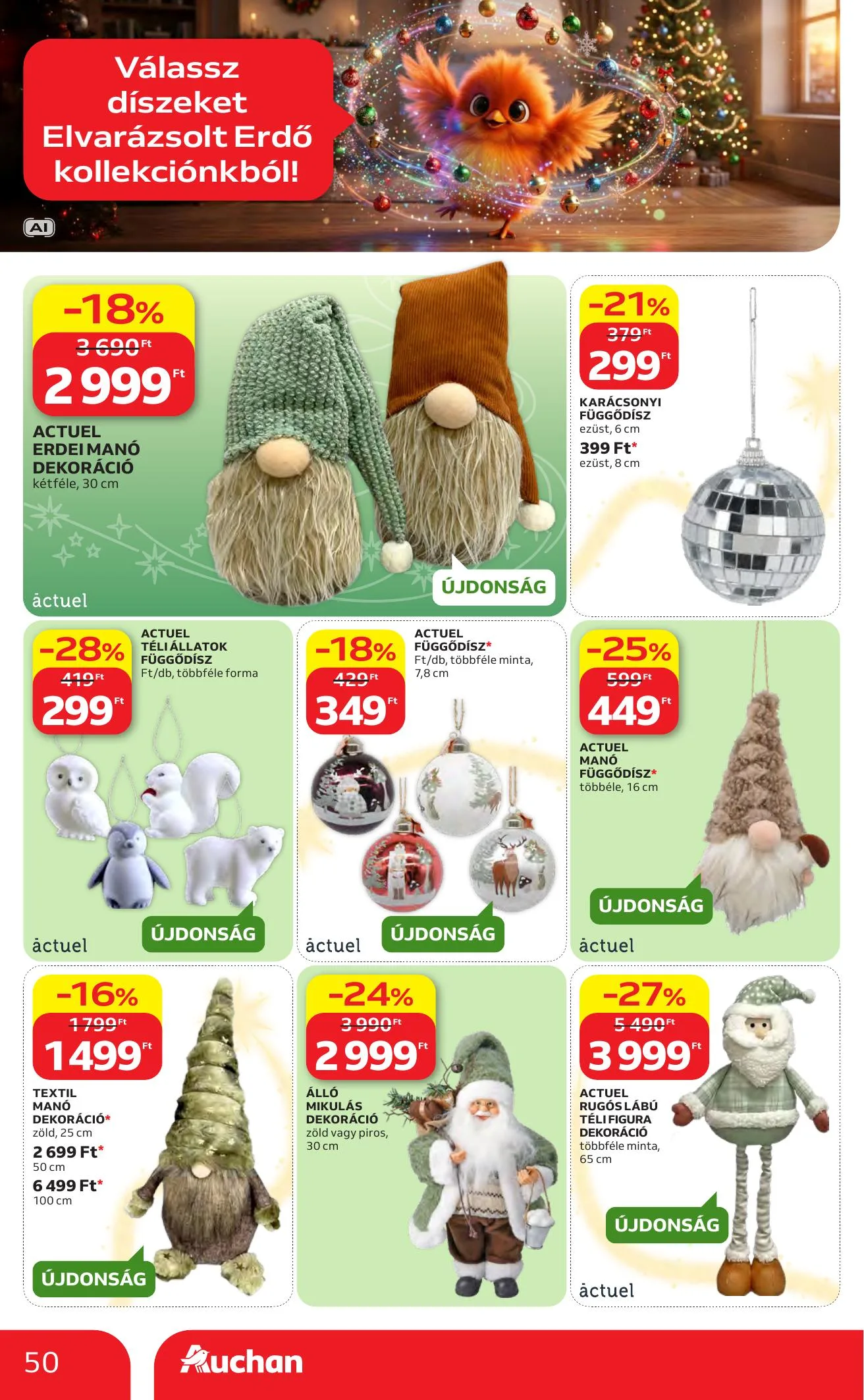 Auchan akciós újság Karácsonyi ajánlataink 10.22–11.25 – 50. oldal