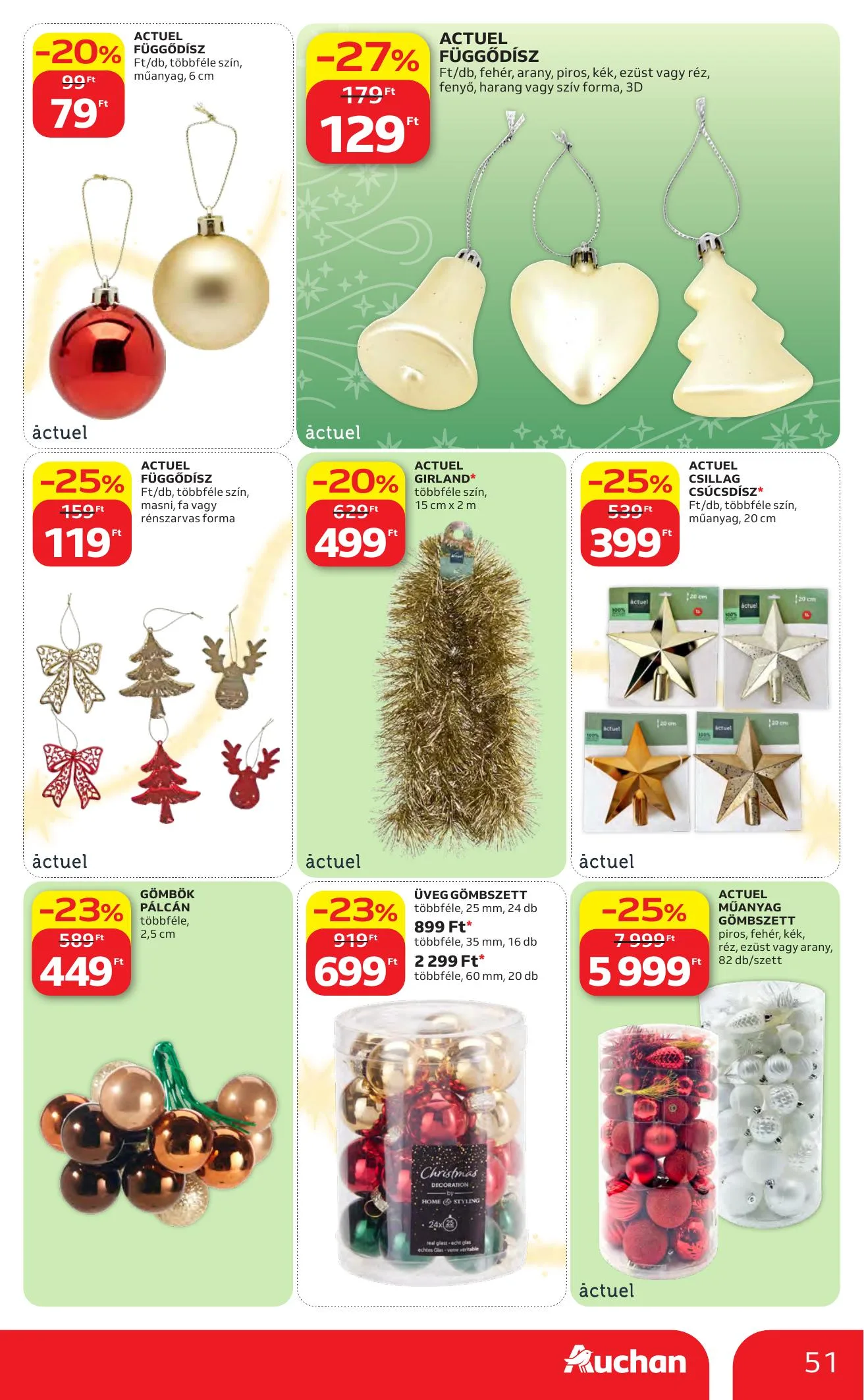 Auchan akciós újság Karácsonyi ajánlataink 10.22–11.25 – 51. oldal