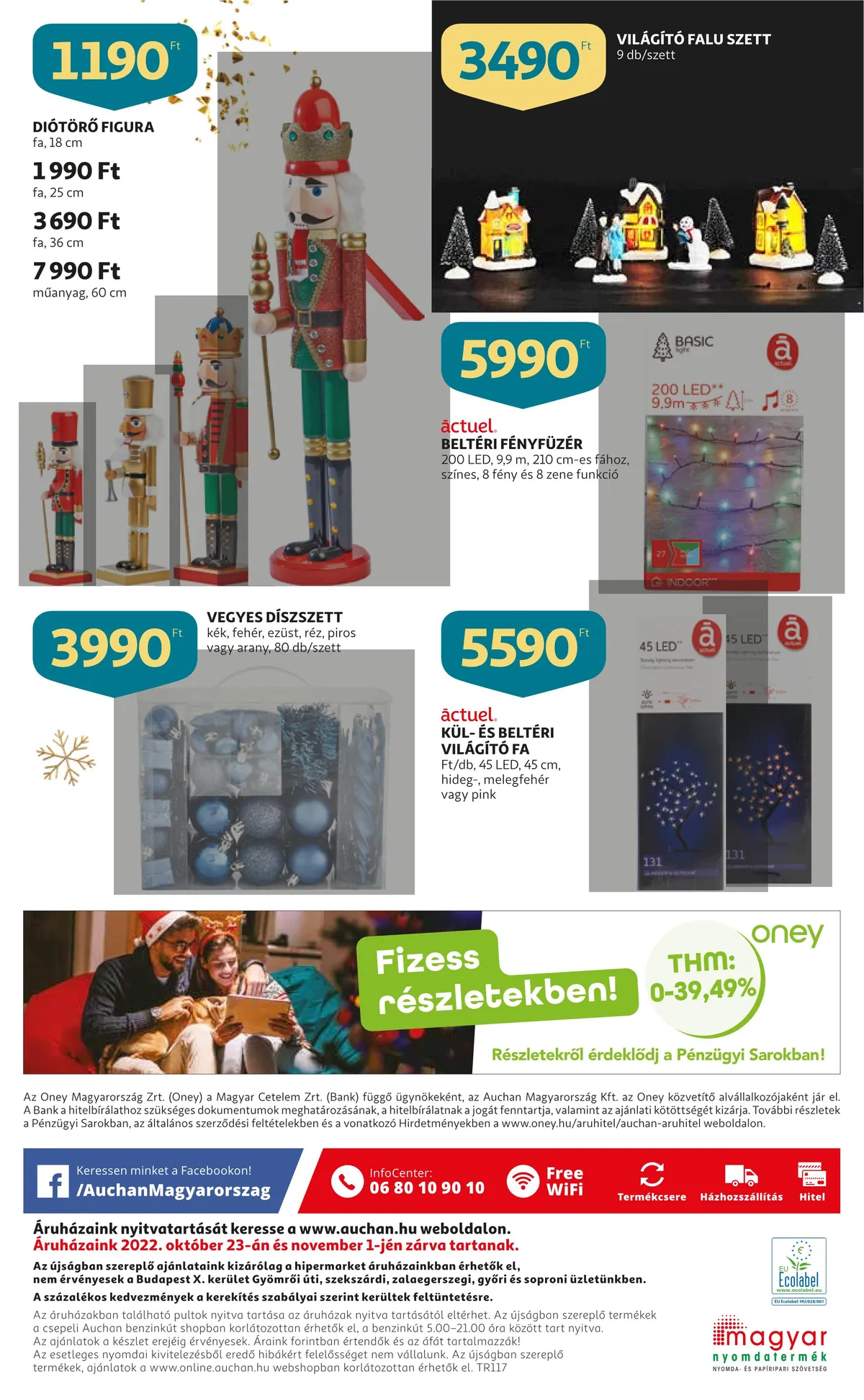 Auchan akciós újság Karácsonyi dekoracio 10.13–11.30 – 16. oldal