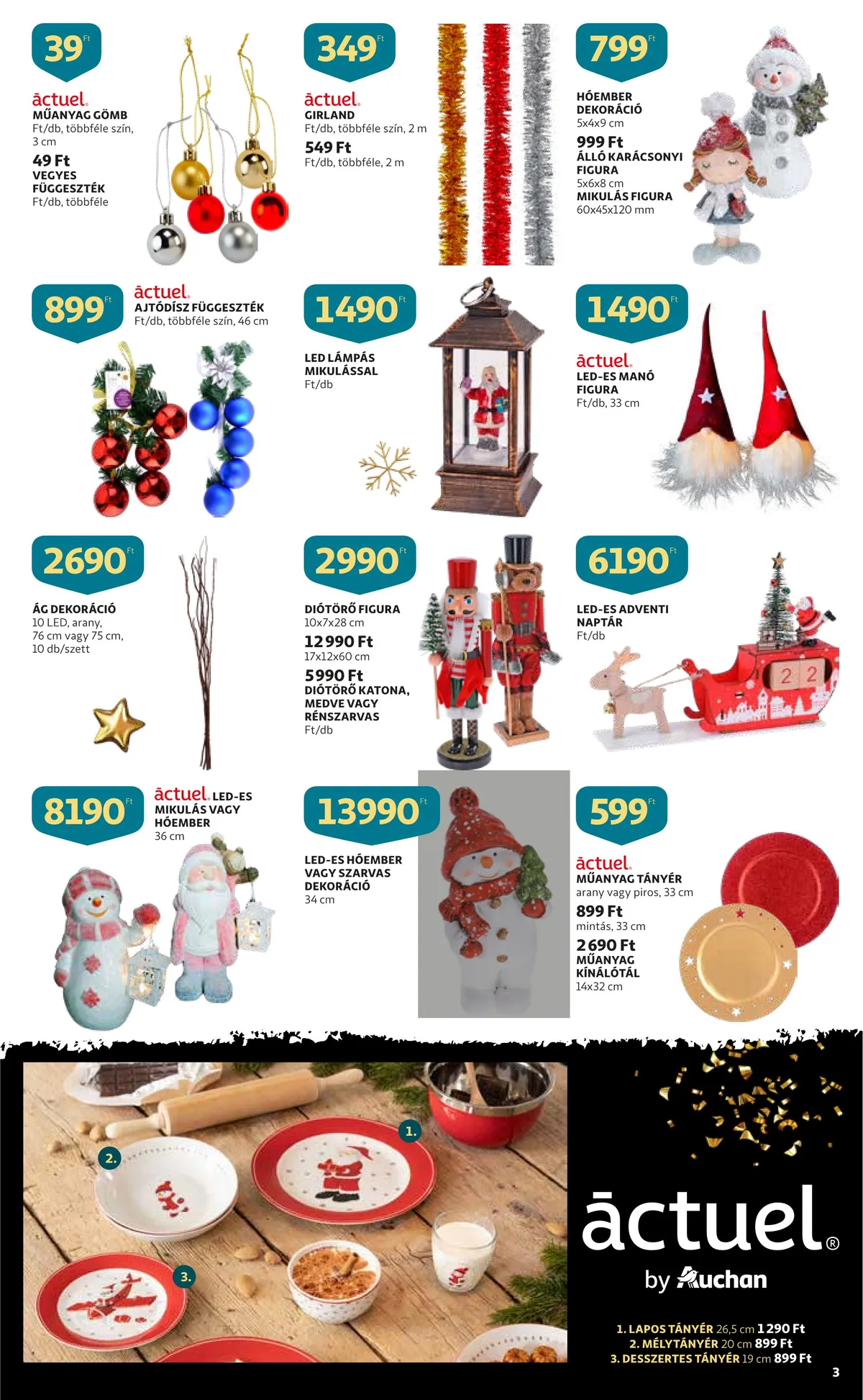 Auchan akciós újság Karácsonyi dekoracio 10.13–11.30 – 3. oldal