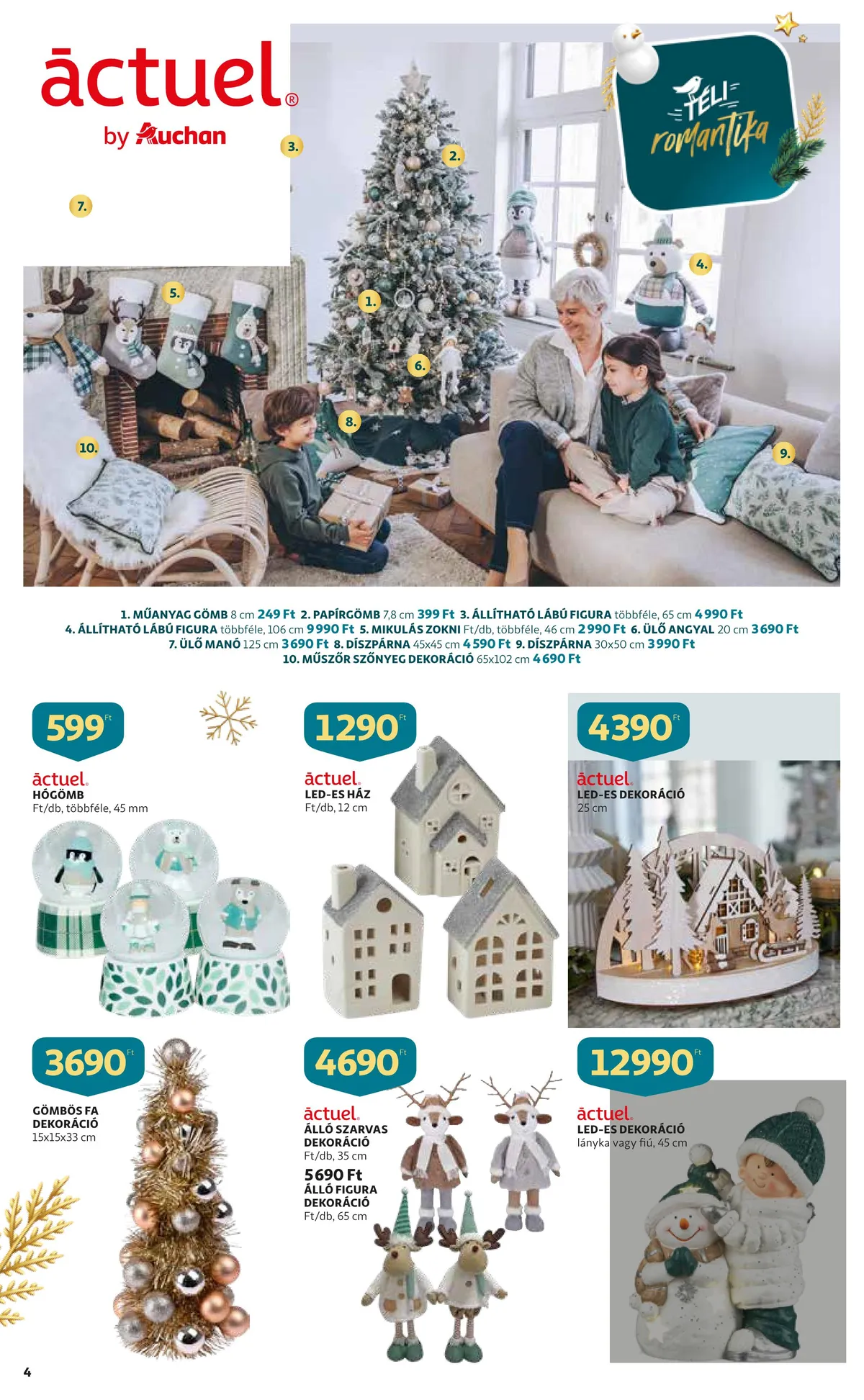 Auchan akciós újság Karácsonyi dekoracio 10.13–11.30 – 4. oldal