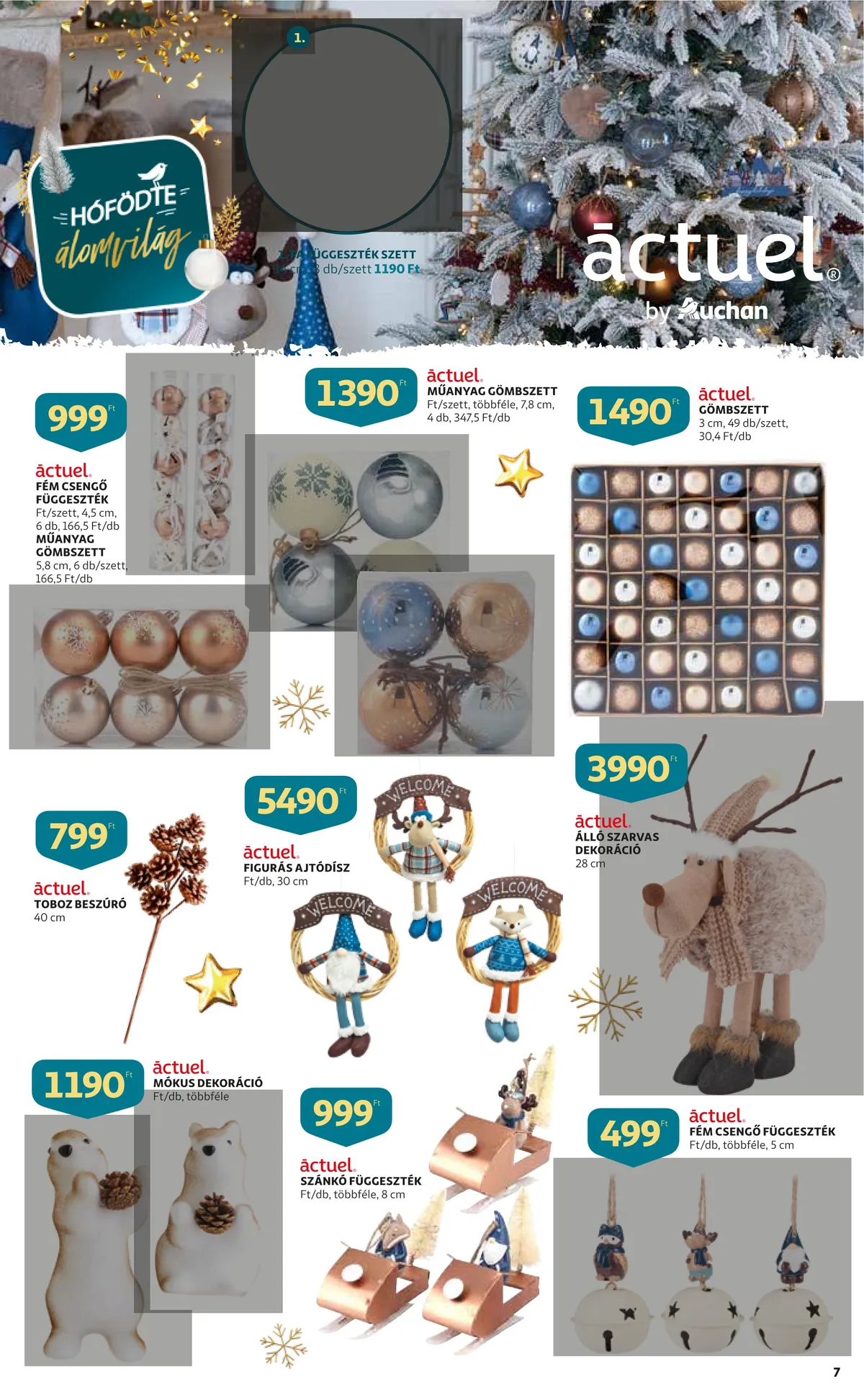 Auchan akciós újság Karácsonyi dekoracio 10.13–11.30 – 7. oldal