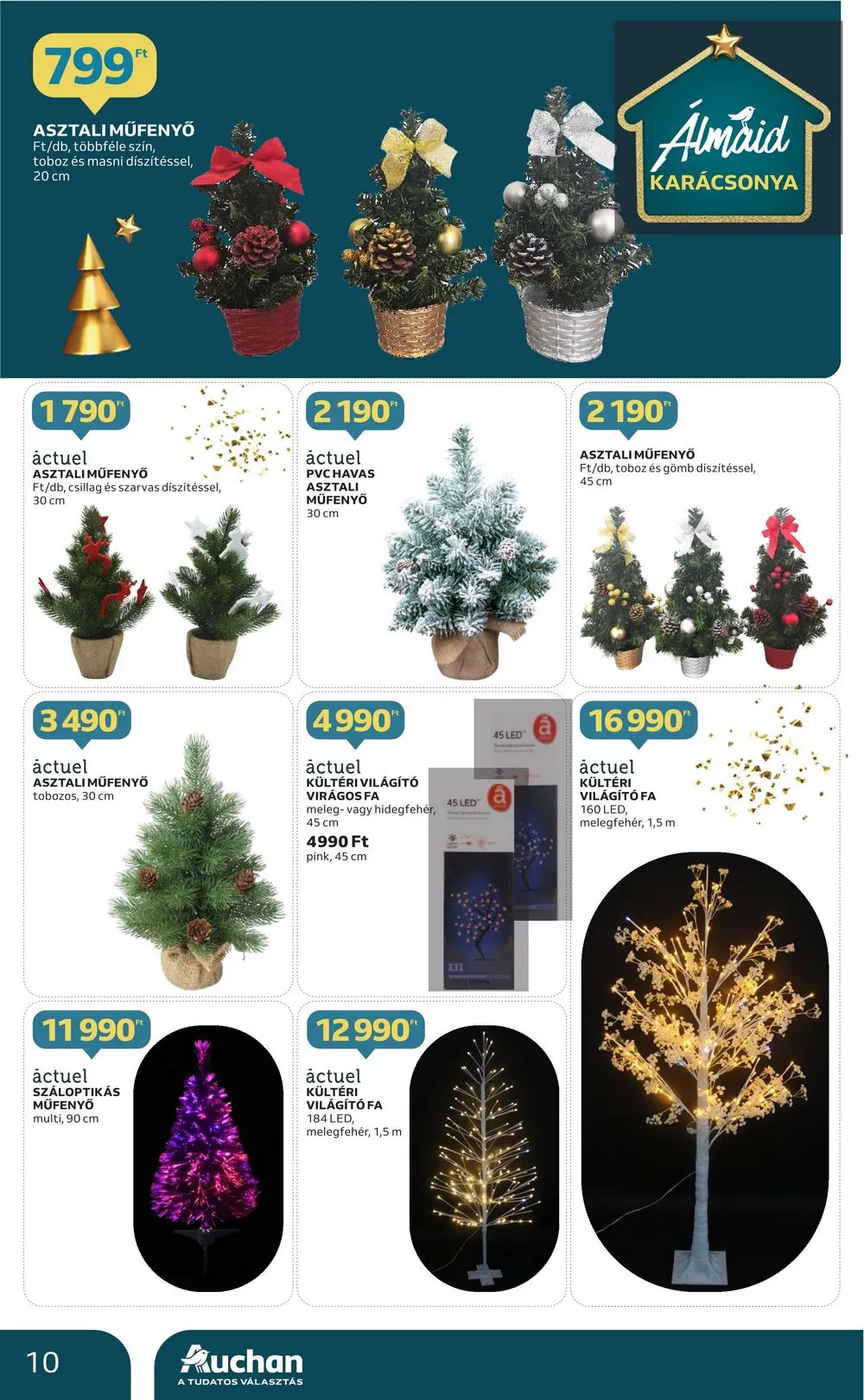 Auchan akciós újság Karácsonyi dekoracio 10.12–11.29 – 10. oldal