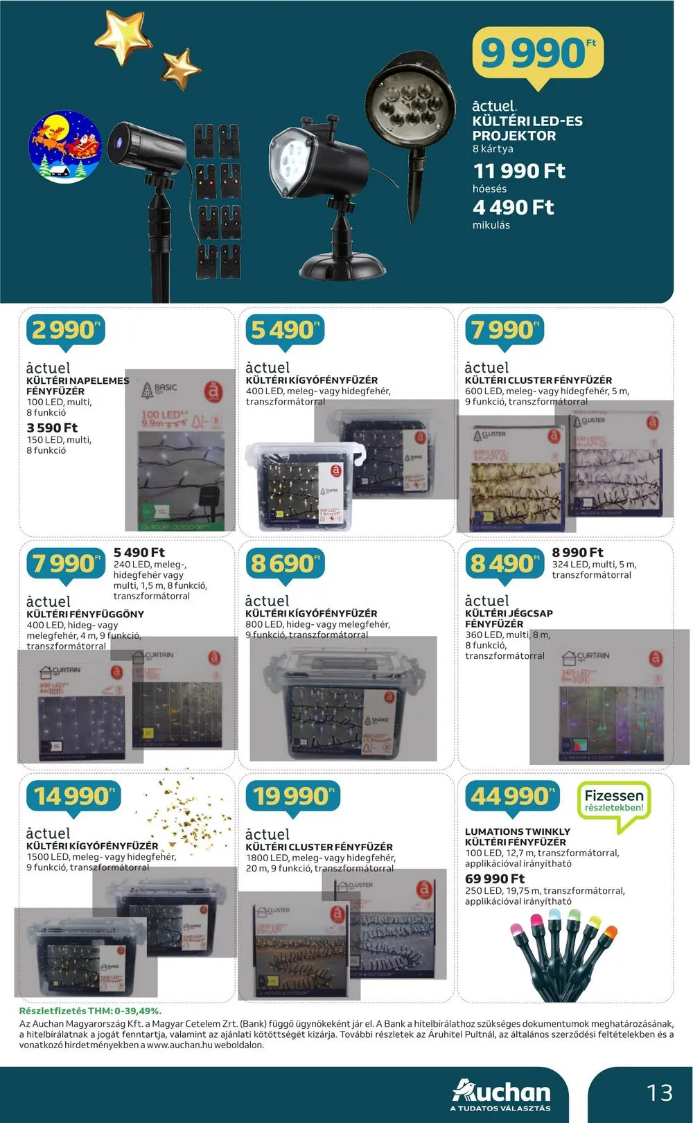 Auchan akciós újság Karácsonyi dekoracio 10.12–11.29 – 13. oldal