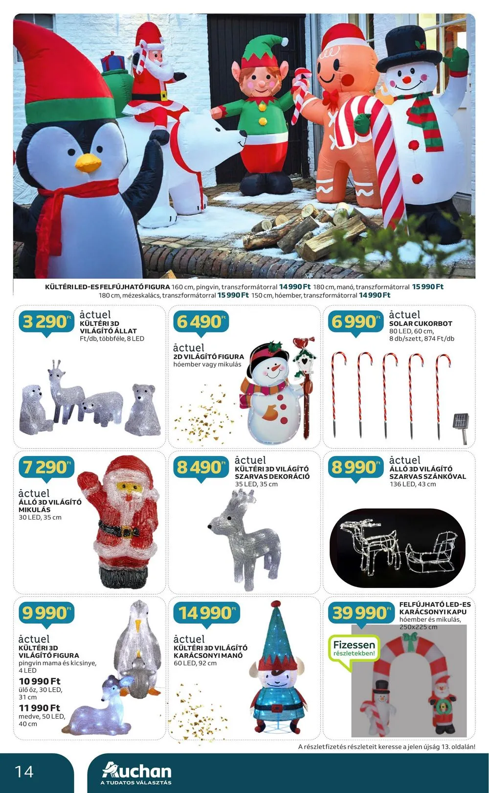 Auchan akciós újság Karácsonyi dekoracio 10.12–11.29 – 14. oldal