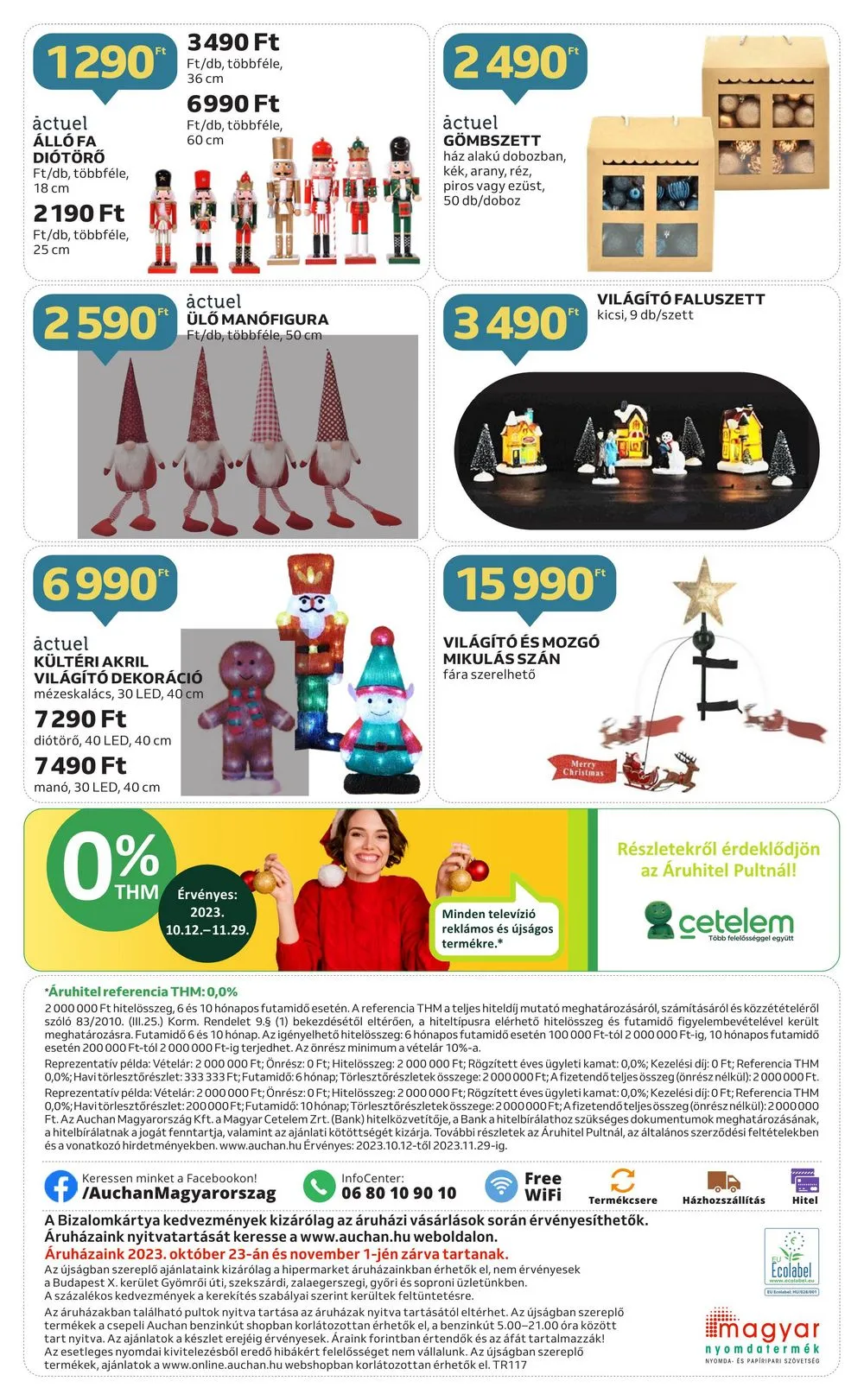 Auchan akciós újság Karácsonyi dekoracio 10.12–11.29 – 16. oldal