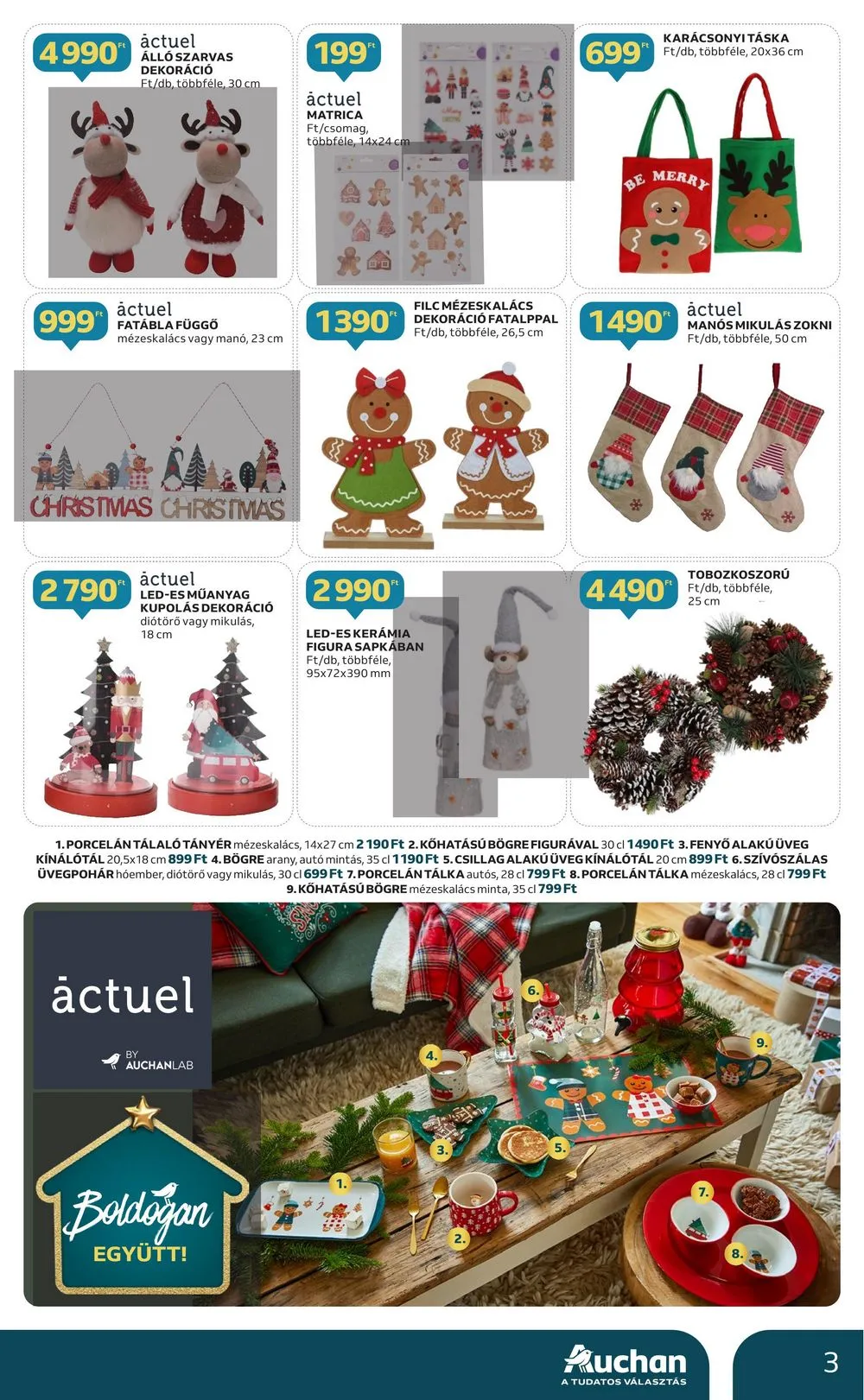 Auchan akciós újság Karácsonyi dekoracio 10.12–11.29 – 3. oldal