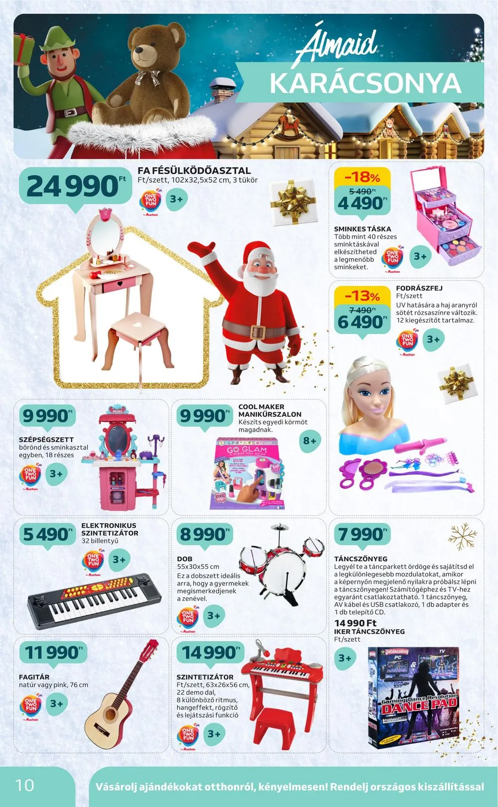 Auchan akciós újság Karácsonyi játékok 10.26–11.15 – 10. oldal