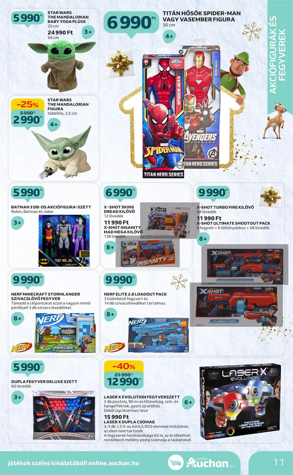 Auchan akciós újság Karácsonyi játékok 10.26–11.15 – 11. oldal