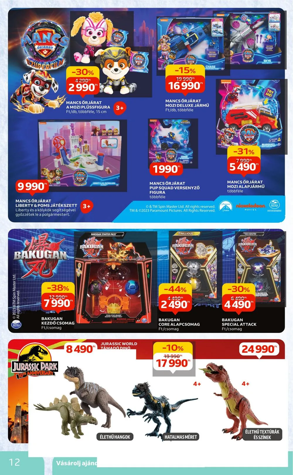 Auchan akciós újság Karácsonyi játékok 10.26–11.15 – 12. oldal