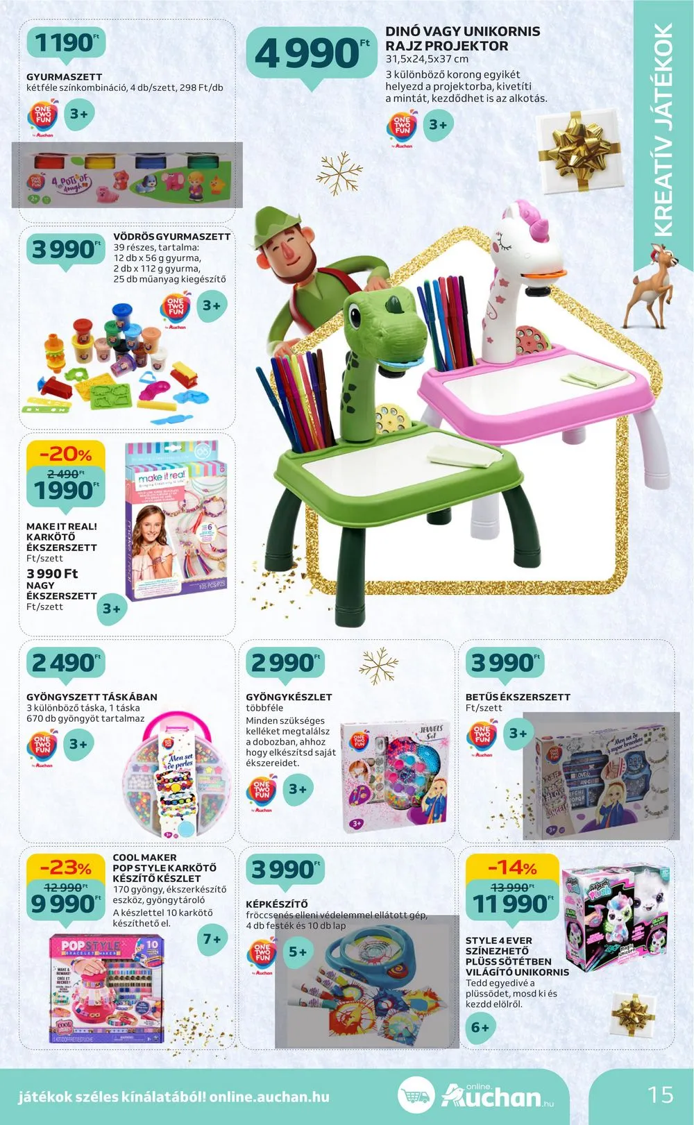 Auchan akciós újság Karácsonyi játékok 10.26–11.15 – 15. oldal
