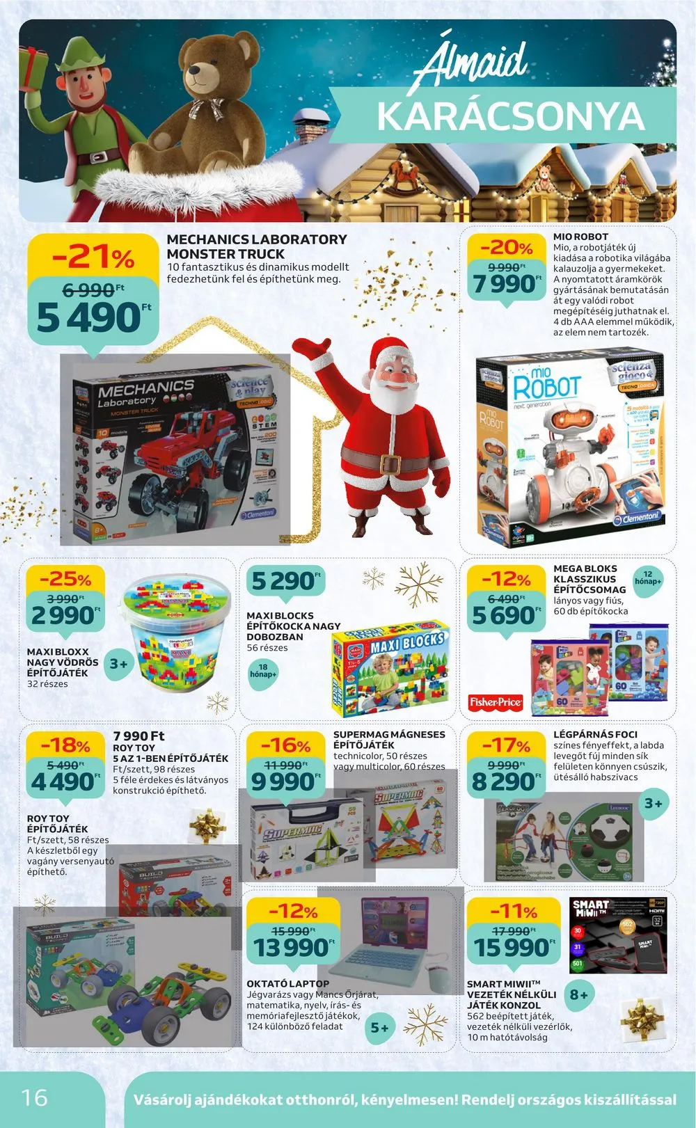 Auchan akciós újság Karácsonyi játékok 10.26–11.15 – 16. oldal