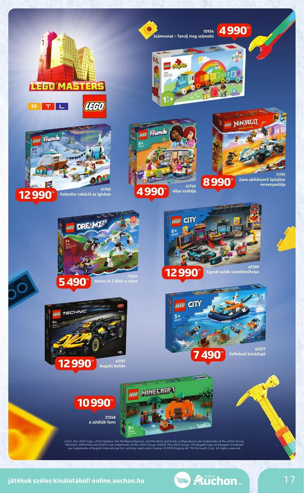Auchan akciós újság Karácsonyi játékok 10.26–11.15 – 17. oldal