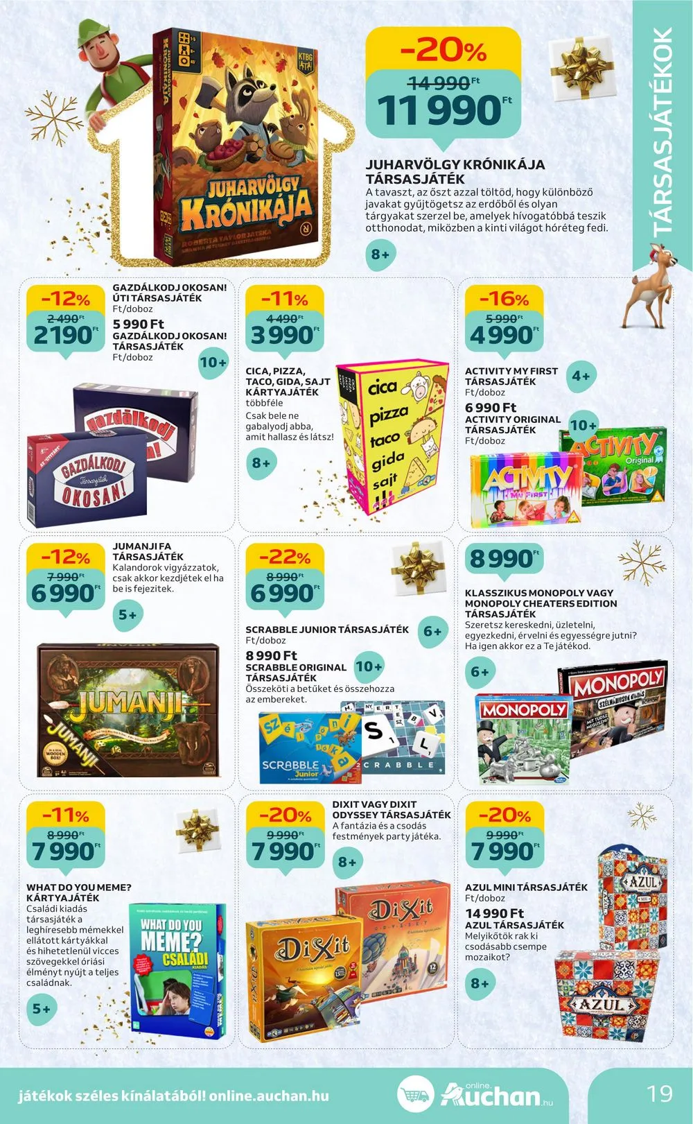 Auchan akciós újság Karácsonyi játékok 10.26–11.15 – 19. oldal
