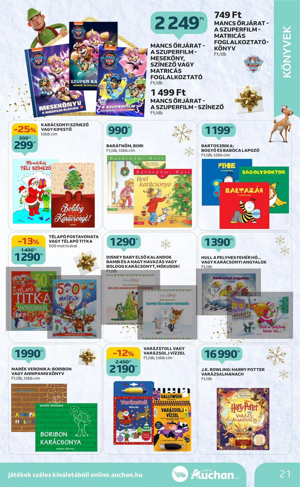 Auchan akciós újság Karácsonyi játékok 10.26–11.15 – 21. oldal