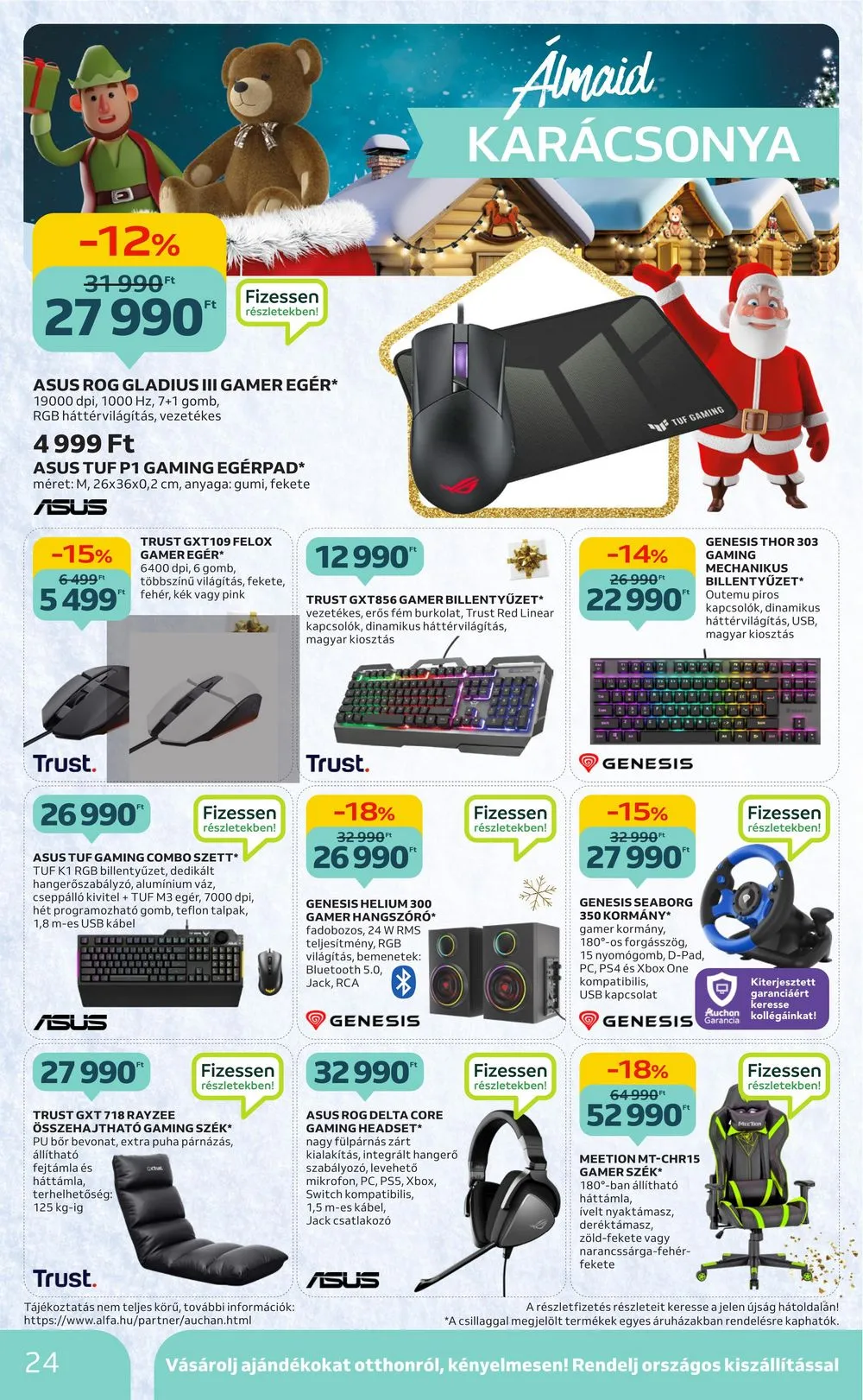 Auchan akciós újság Karácsonyi játékok 10.26–11.15 – 24. oldal