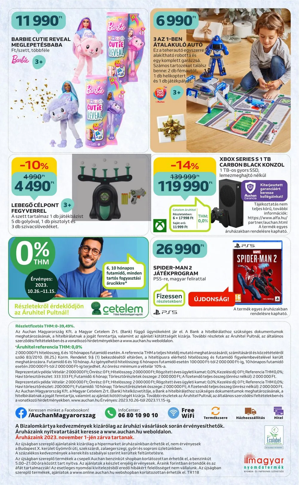 Auchan akciós újság Karácsonyi játékok 10.26–11.15 – 26. oldal