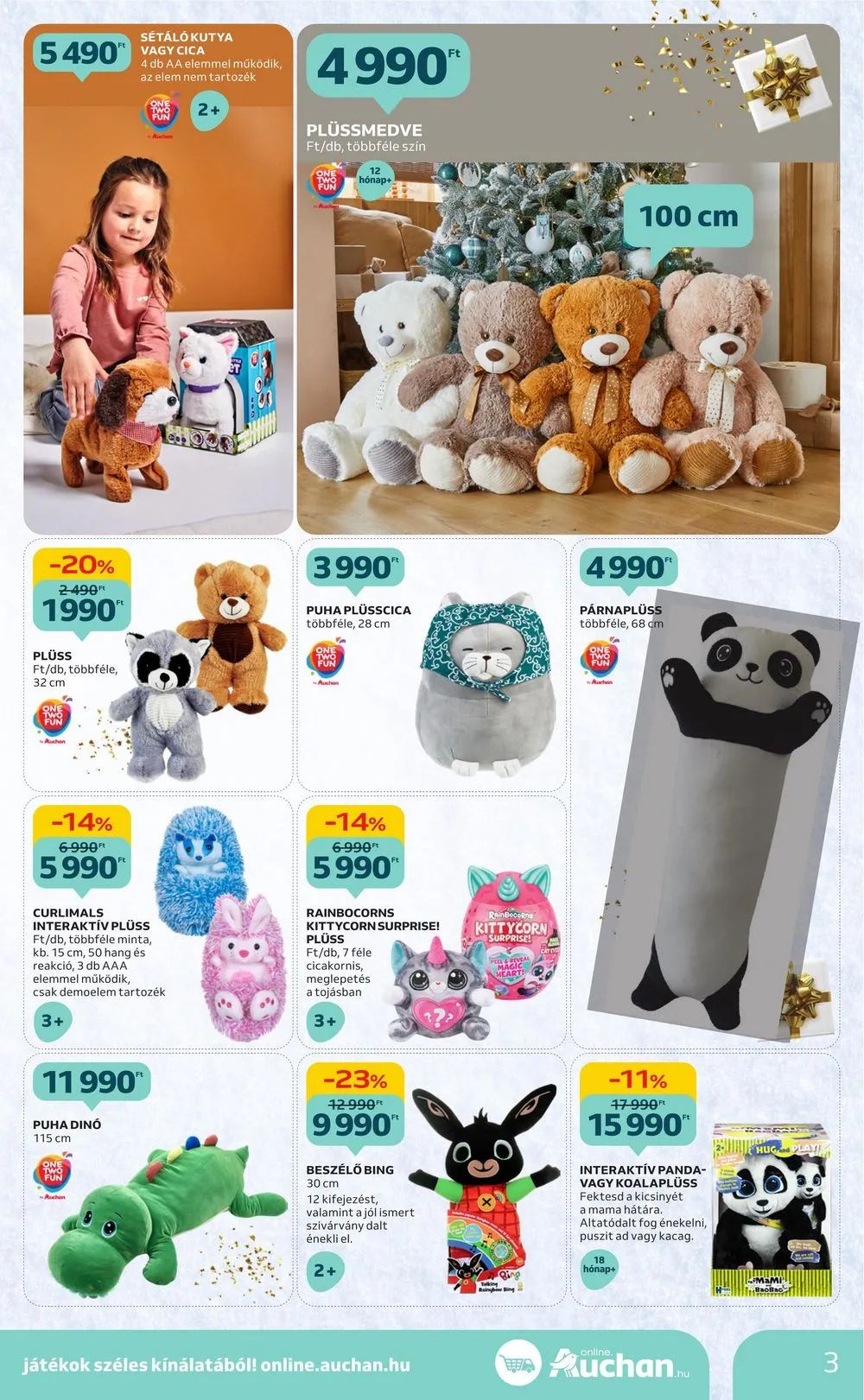Auchan akciós újság Karácsonyi játékok 10.26–11.15 – 3. oldal