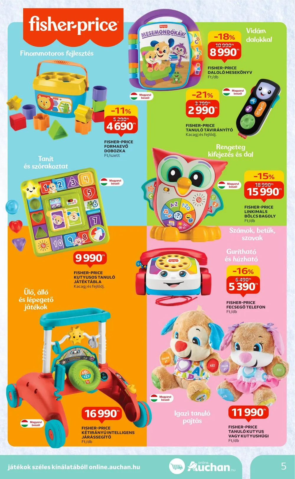 Auchan akciós újság Karácsonyi játékok 10.26–11.15 – 5. oldal