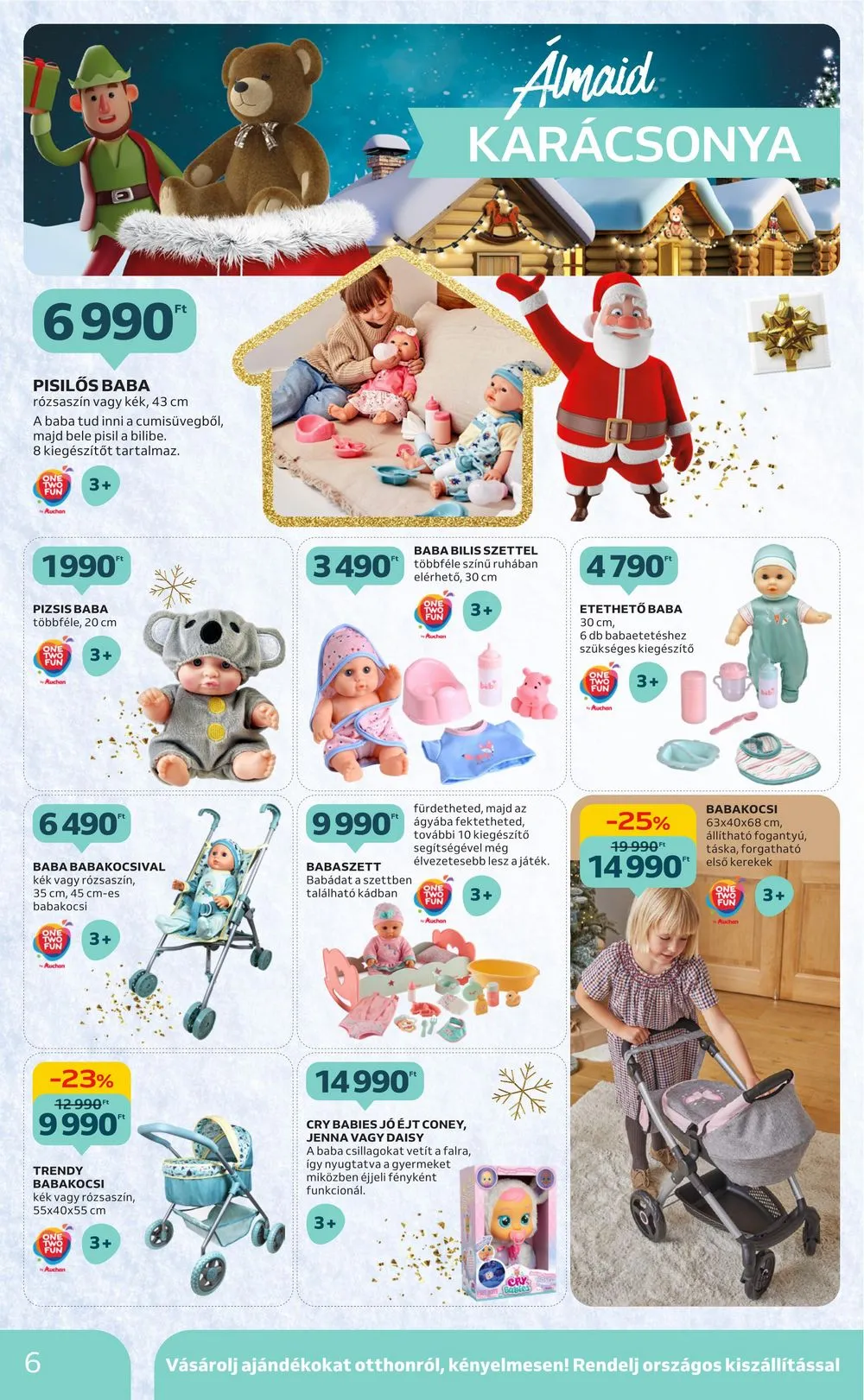 Auchan akciós újság Karácsonyi játékok 10.26–11.15 – 6. oldal