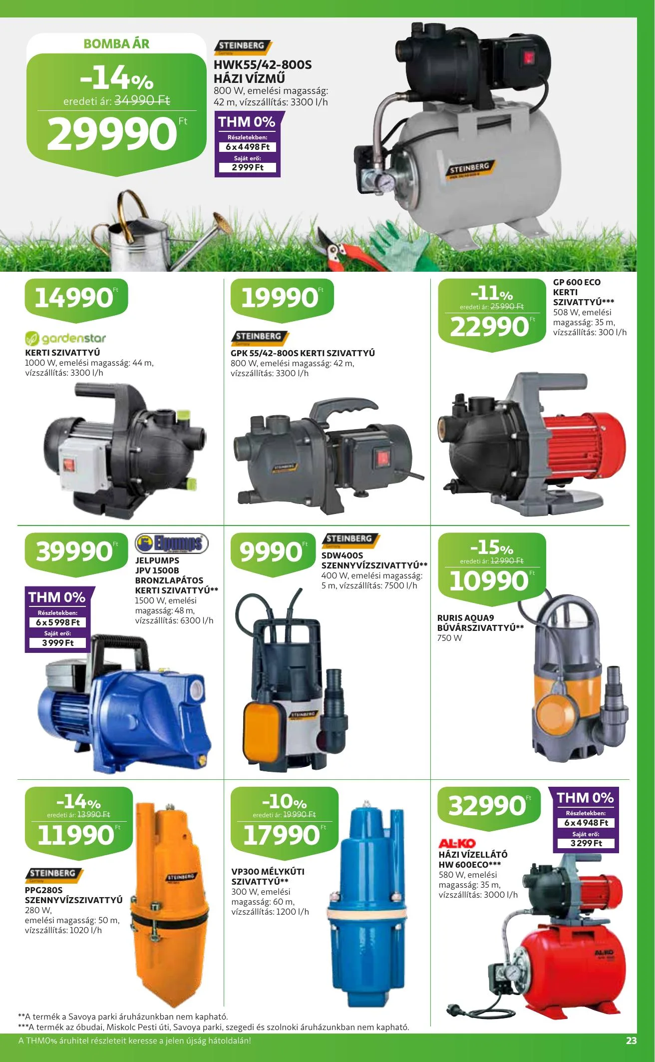 Auchan akciós újság Kert katalógus 04.22–05.05 – 23. oldal