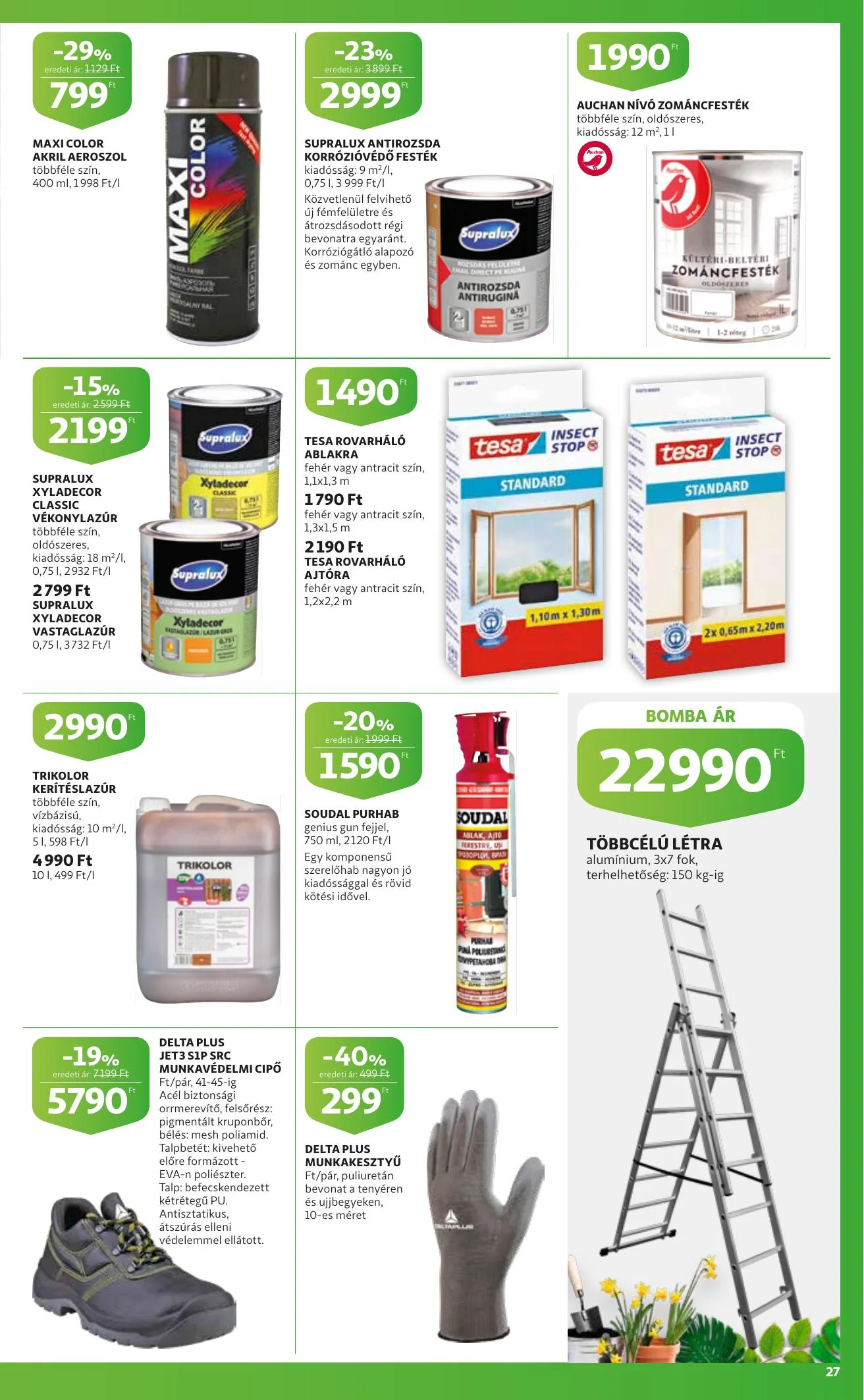 Auchan akciós újság Kert katalógus 04.22–05.05 – 27. oldal