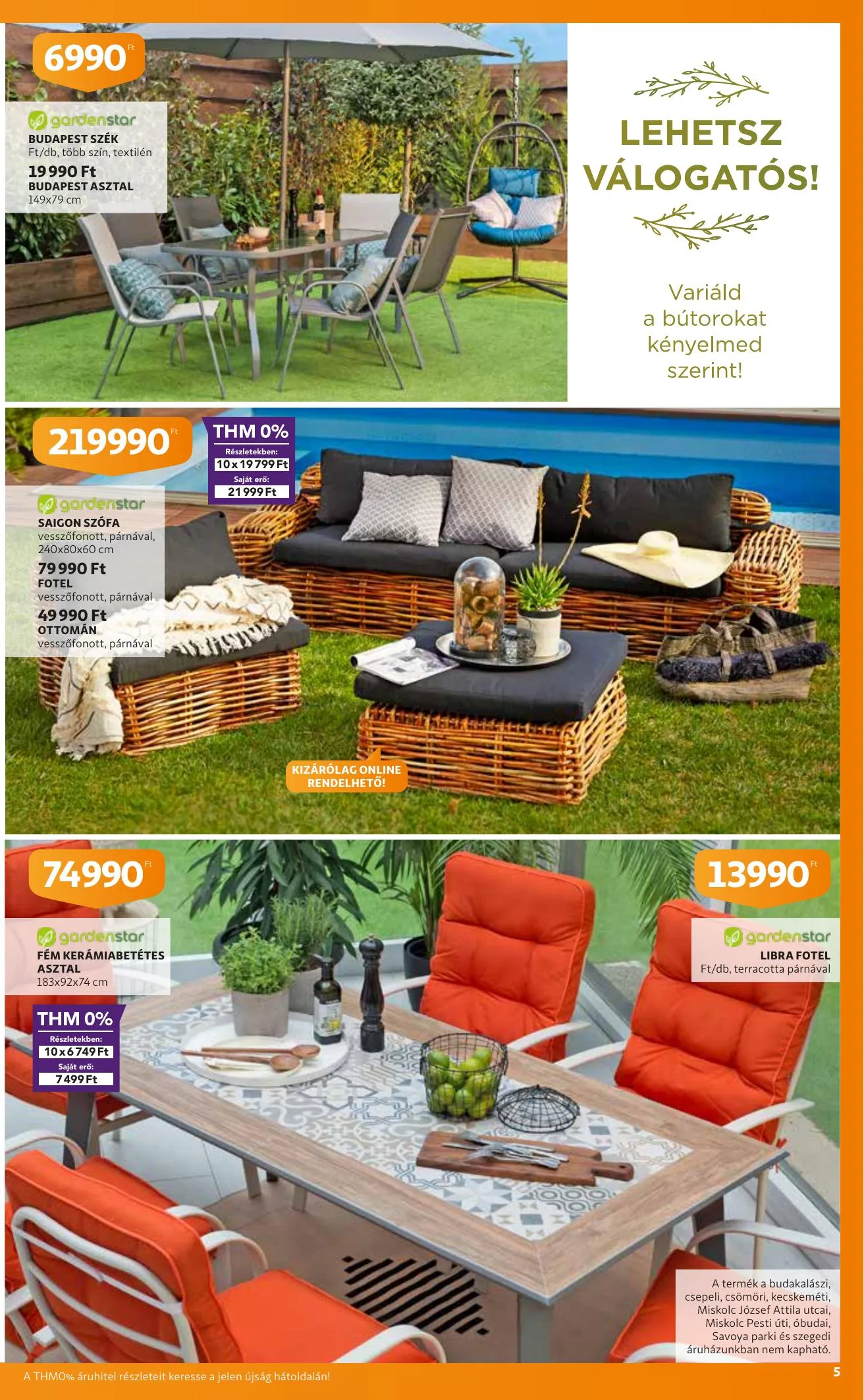 Auchan akciós újság Kert katalógus 04.22–05.05 – 5. oldal