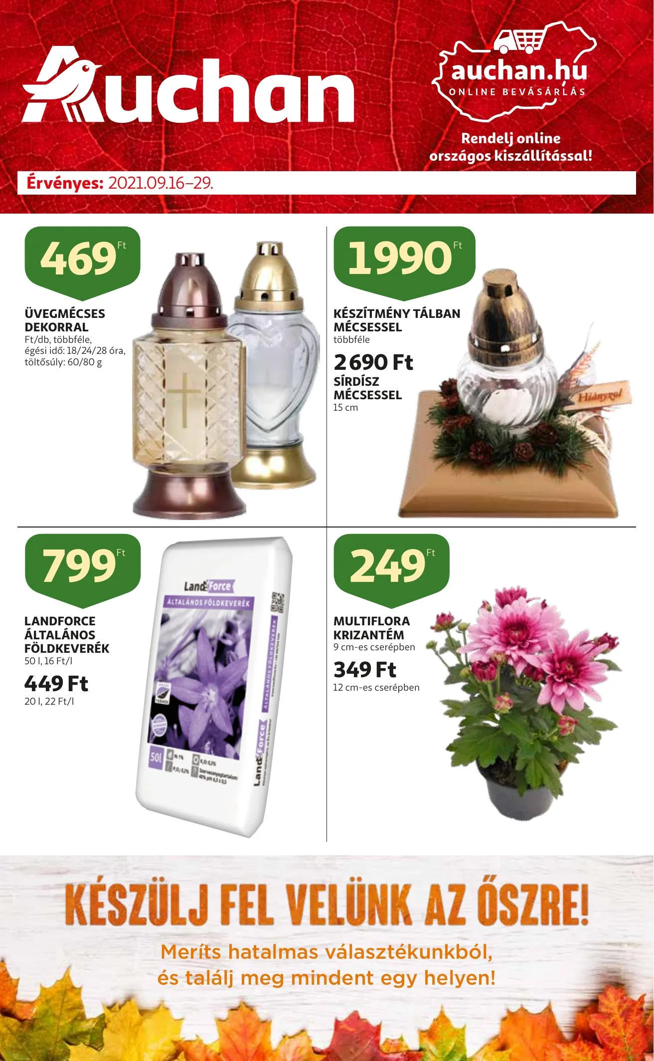 Auchan akciós újság Kert katalógus 09.16–09.29