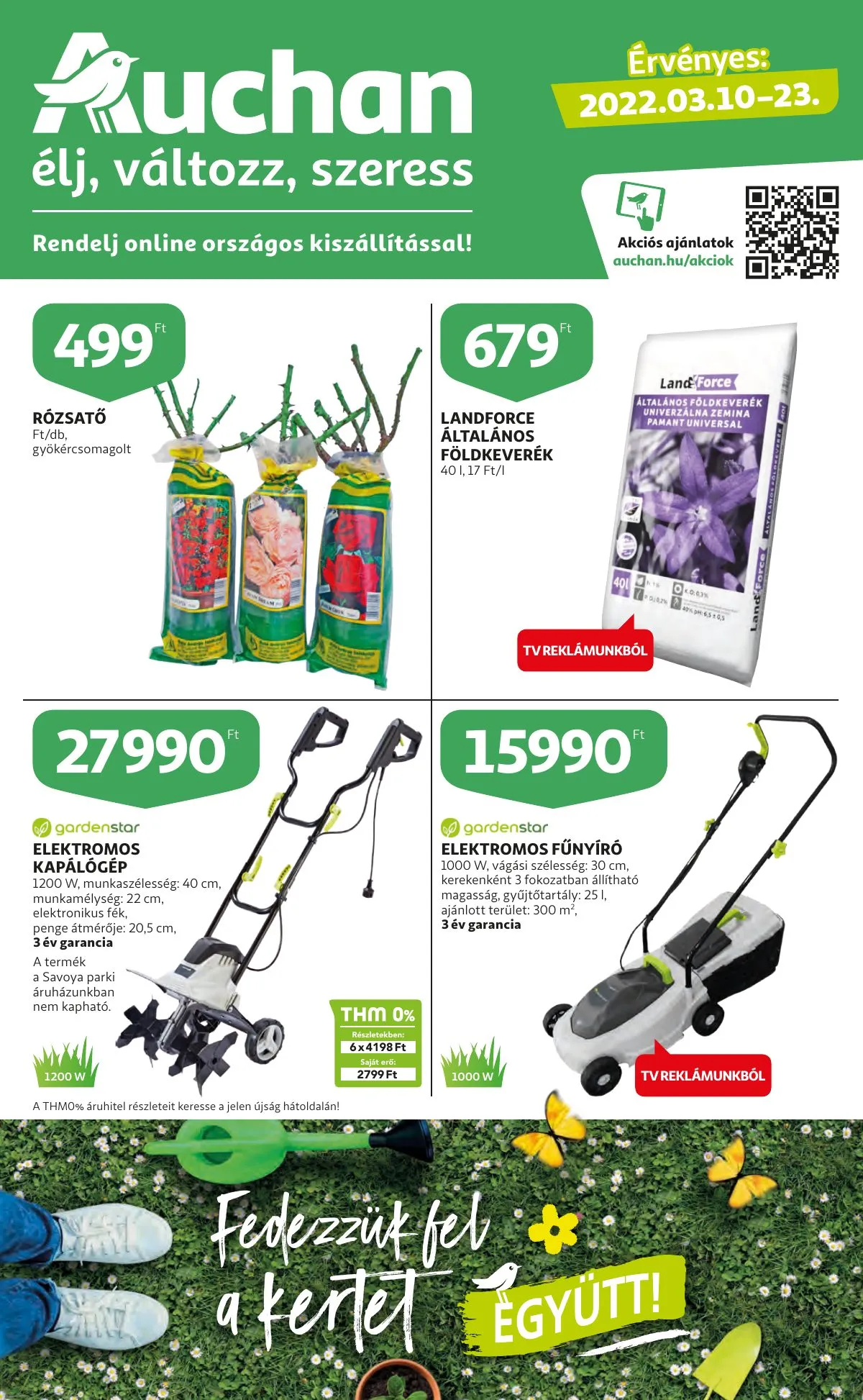 Auchan akciós újság Kert katalógus 03.10–03.23