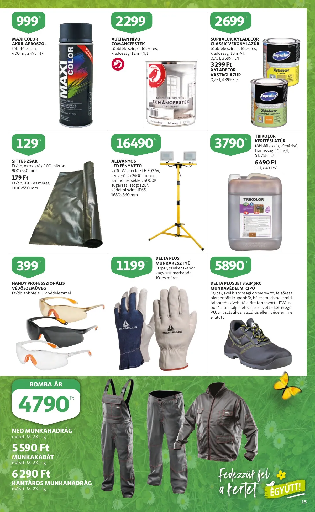 Auchan akciós újság Kert katalógus 03.10–03.23 – 15. oldal