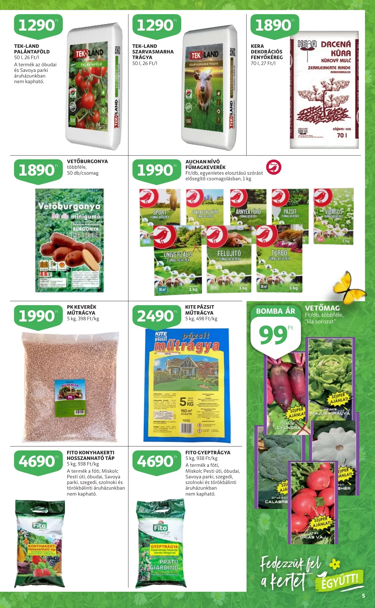 Auchan akciós újság Kert katalógus 03.10–03.23 – 5. oldal