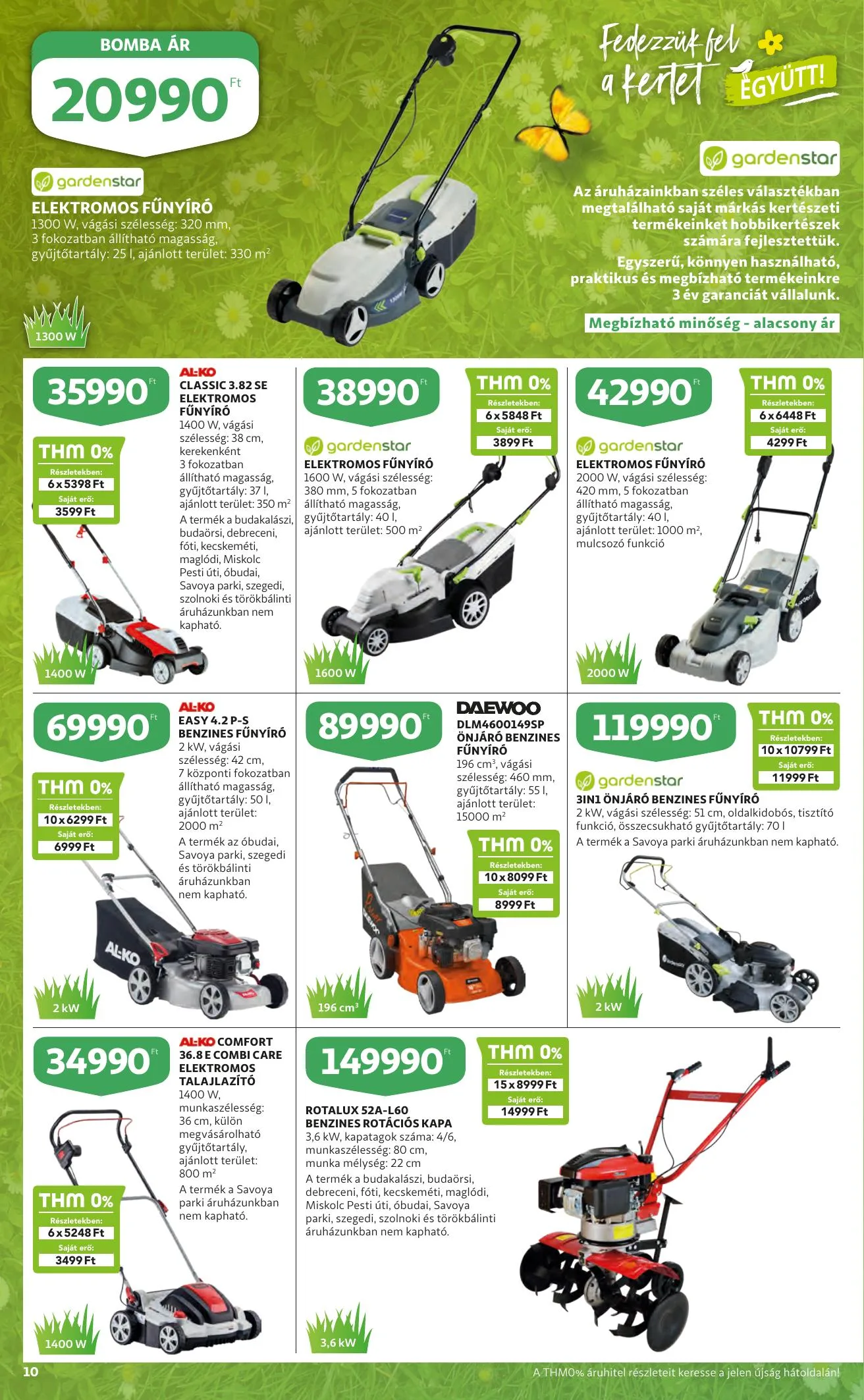 Auchan akciós újság Kert 03.10–03.23 – 10. oldal