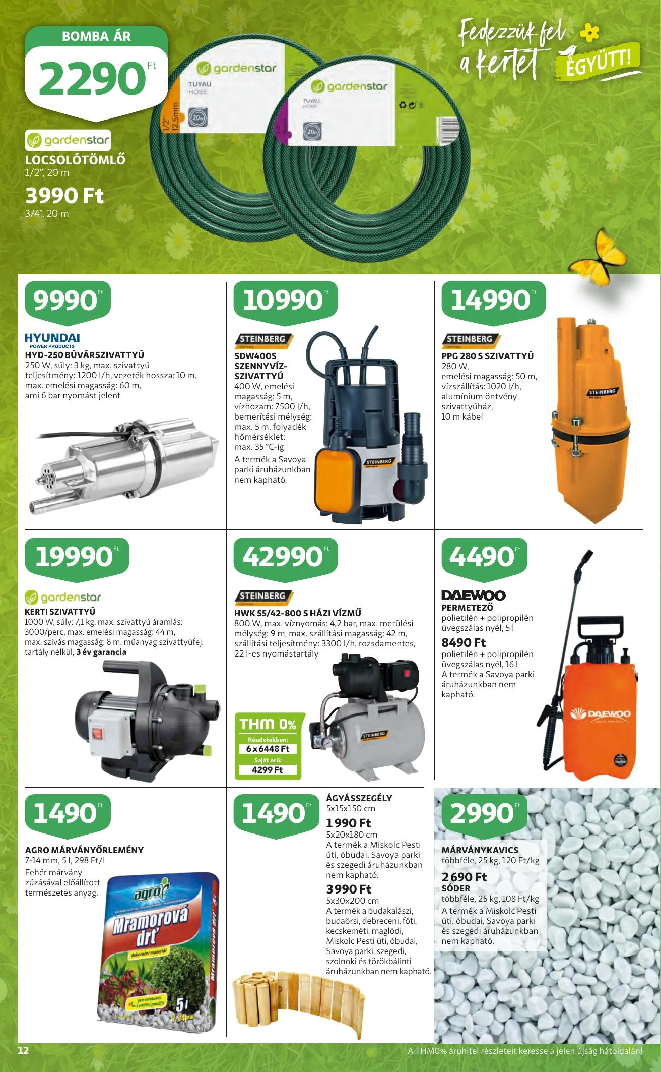 Auchan akciós újság Kert 03.10–03.23 – 12. oldal