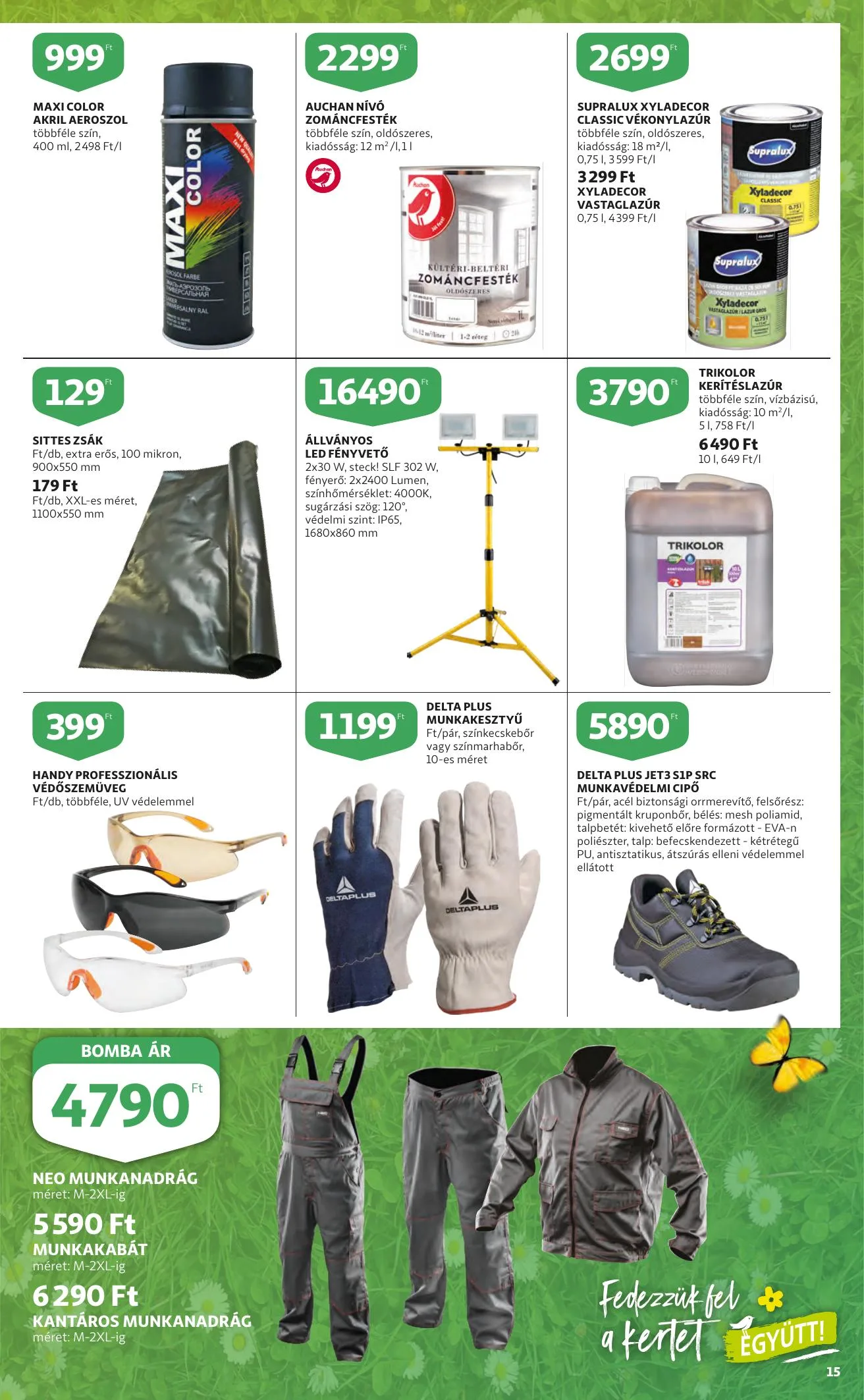 Auchan akciós újság Kert 03.10–03.23 – 15. oldal