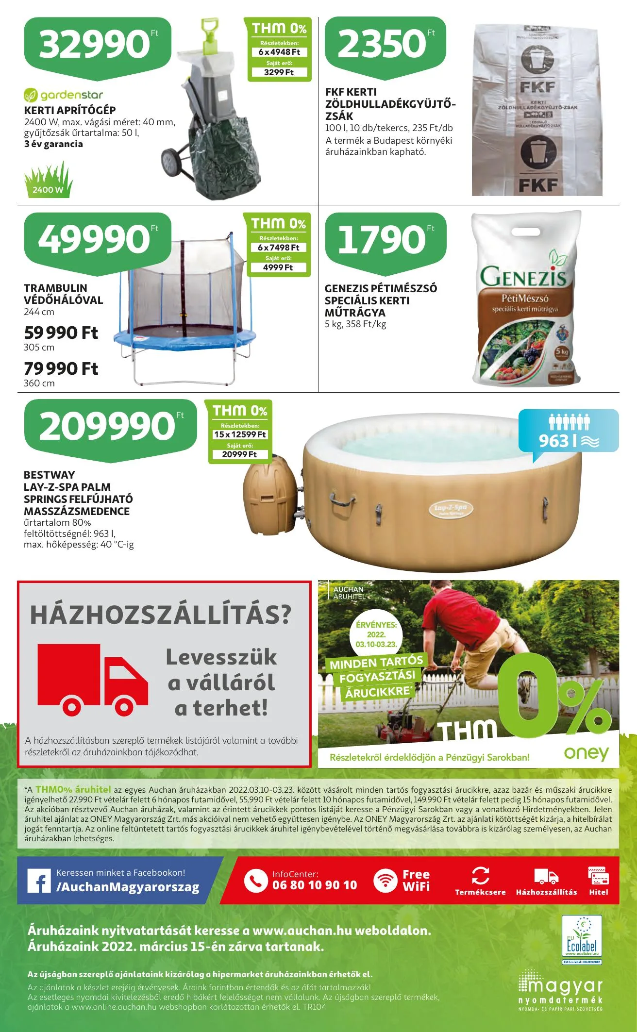 Auchan akciós újság Kert 03.10–03.23 – 16. oldal