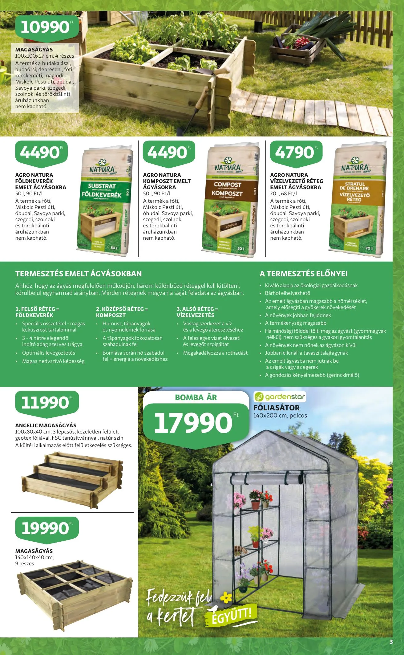 Auchan akciós újság Kert 03.10–03.23 – 3. oldal