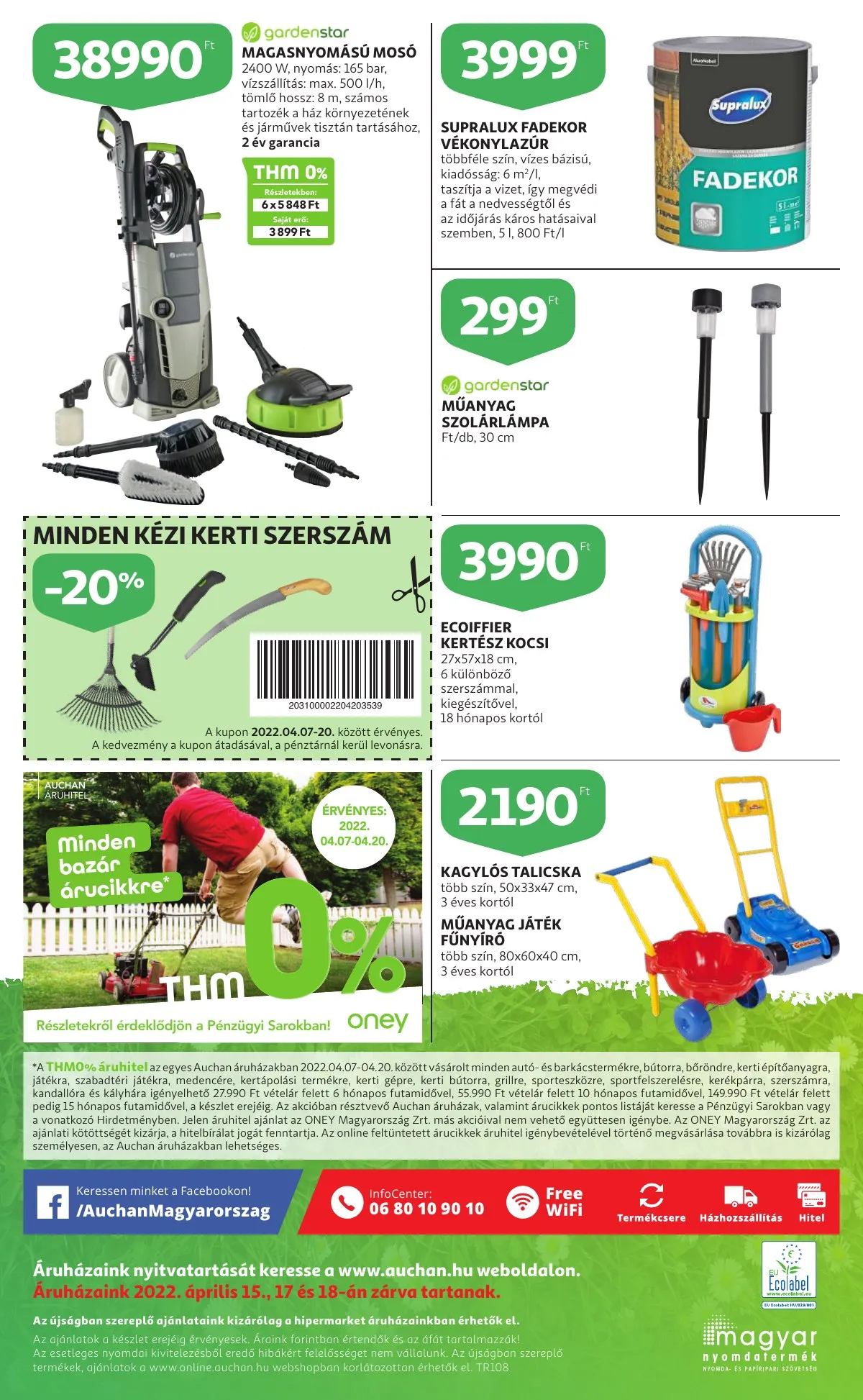 Auchan akciós újság Kert 04.07–04.20 – 16. oldal