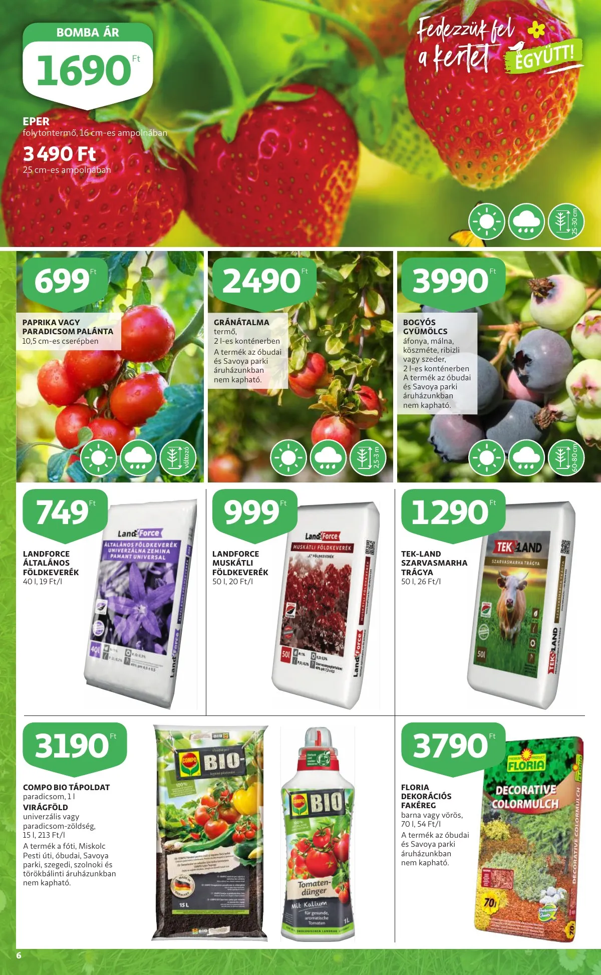 Auchan akciós újság Kert 04.07–04.20 – 6. oldal
