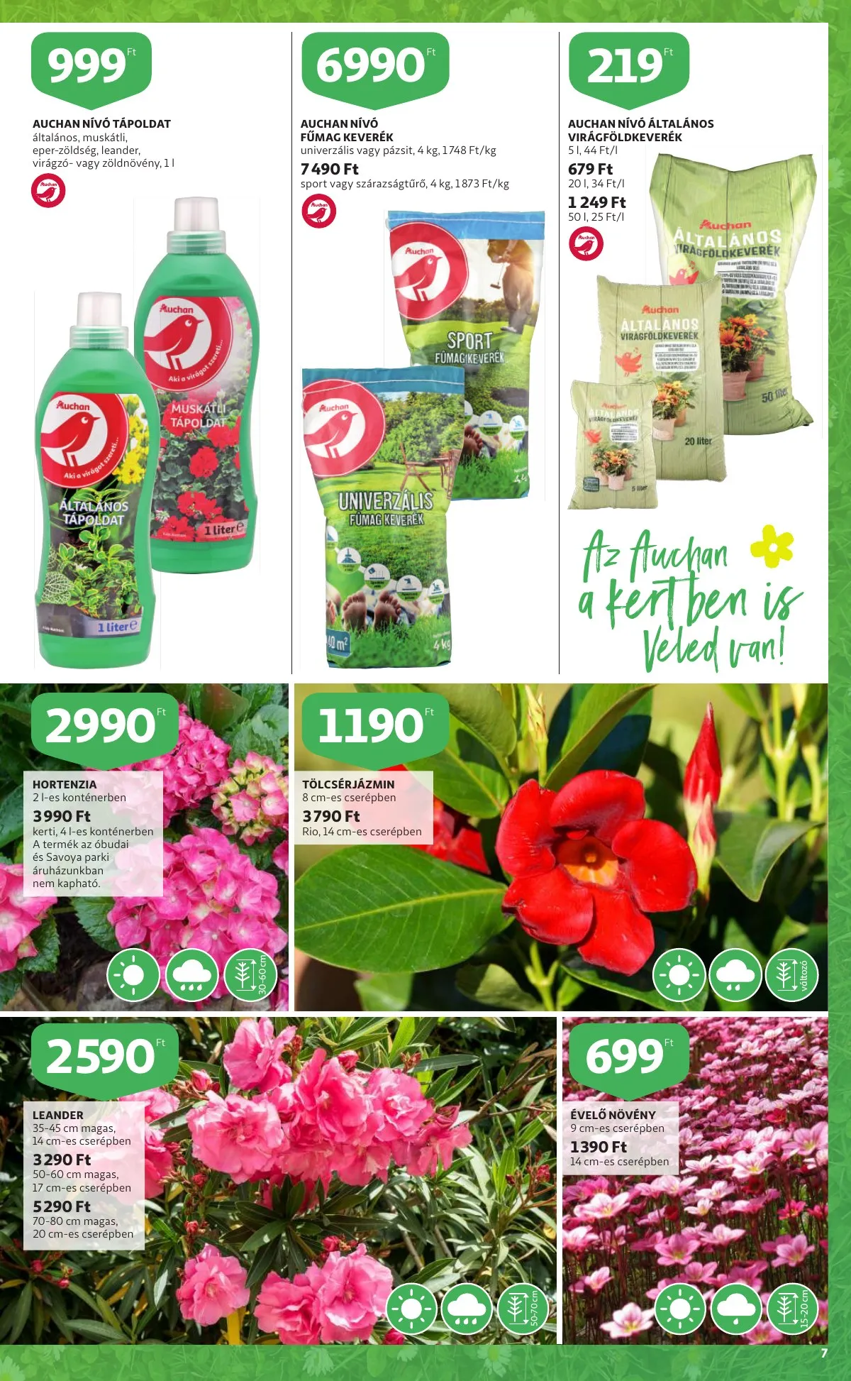 Auchan akciós újság Kert 04.07–04.20 – 7. oldal