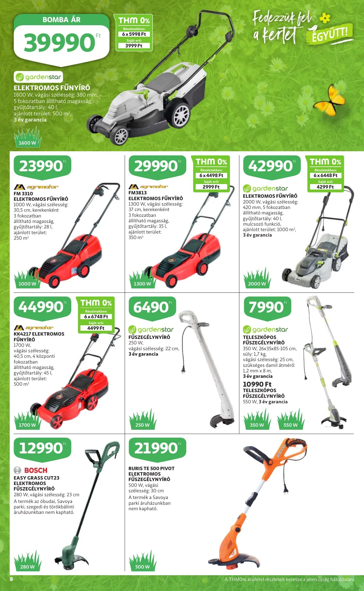 Auchan akciós újság Kert 04.07–04.20 – 8. oldal