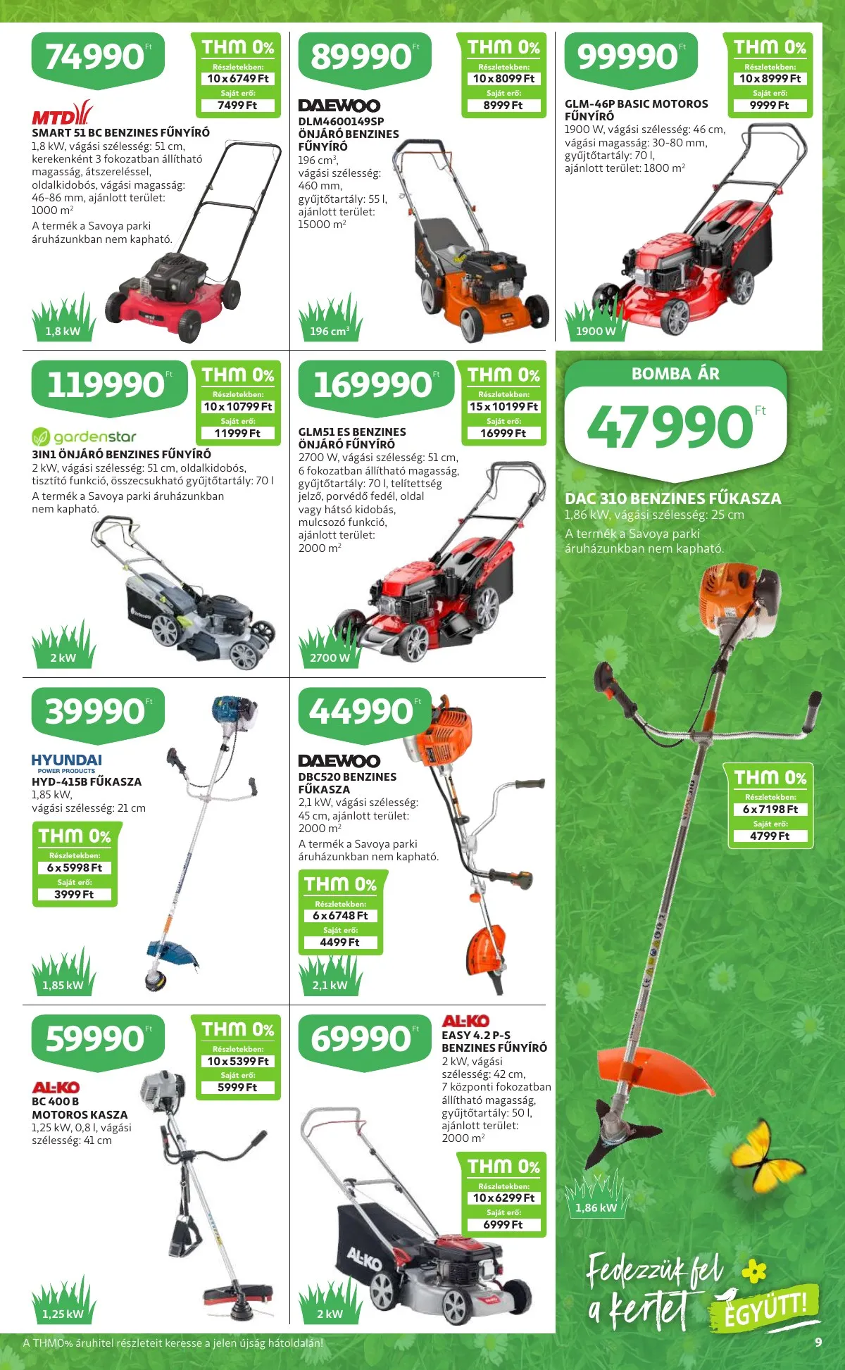 Auchan akciós újság Kert 04.07–04.20 – 9. oldal