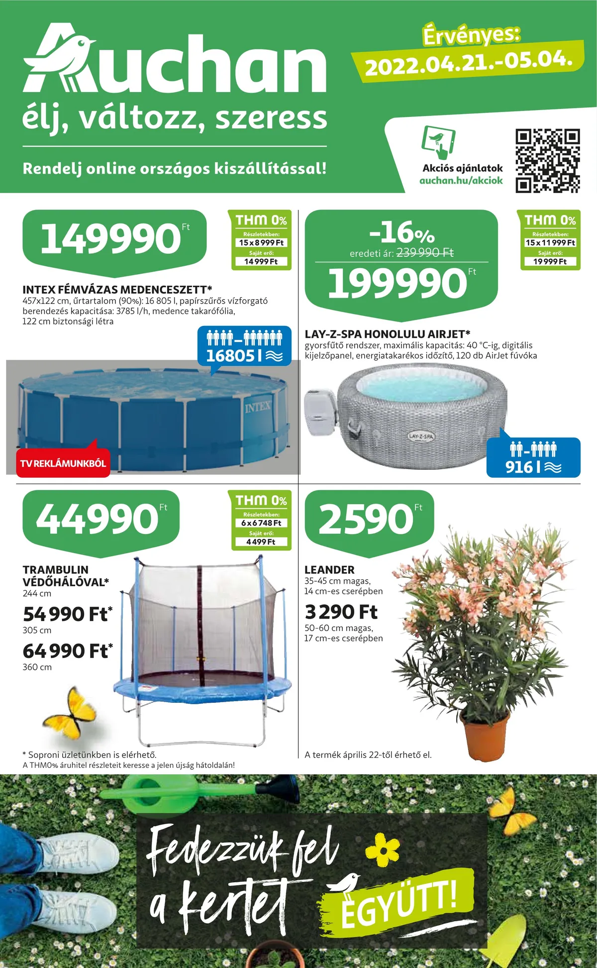 Auchan akciós újság Kert 04.21–05.04